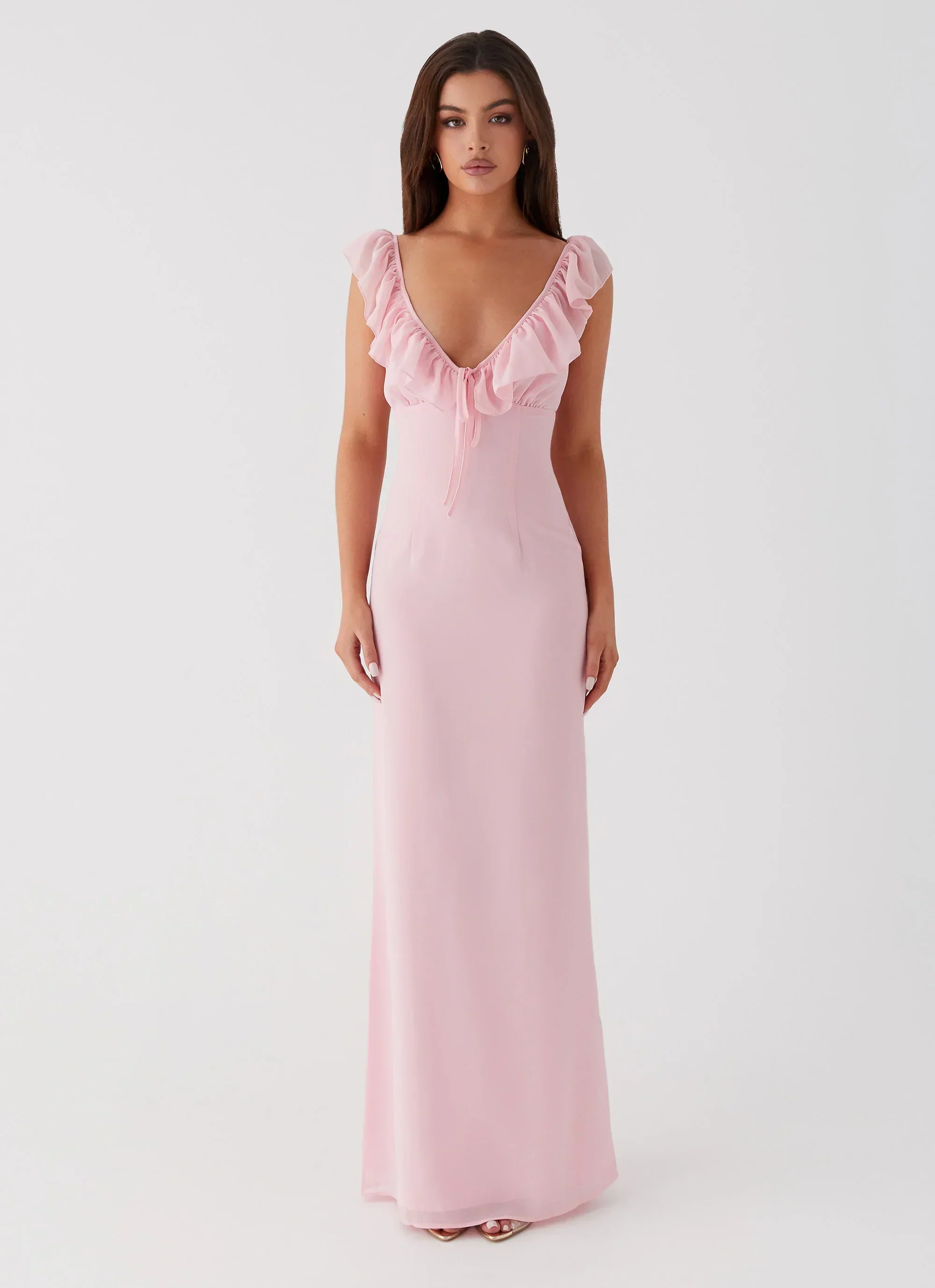 Silvie Maxi Dress - Pink - luluinthesky