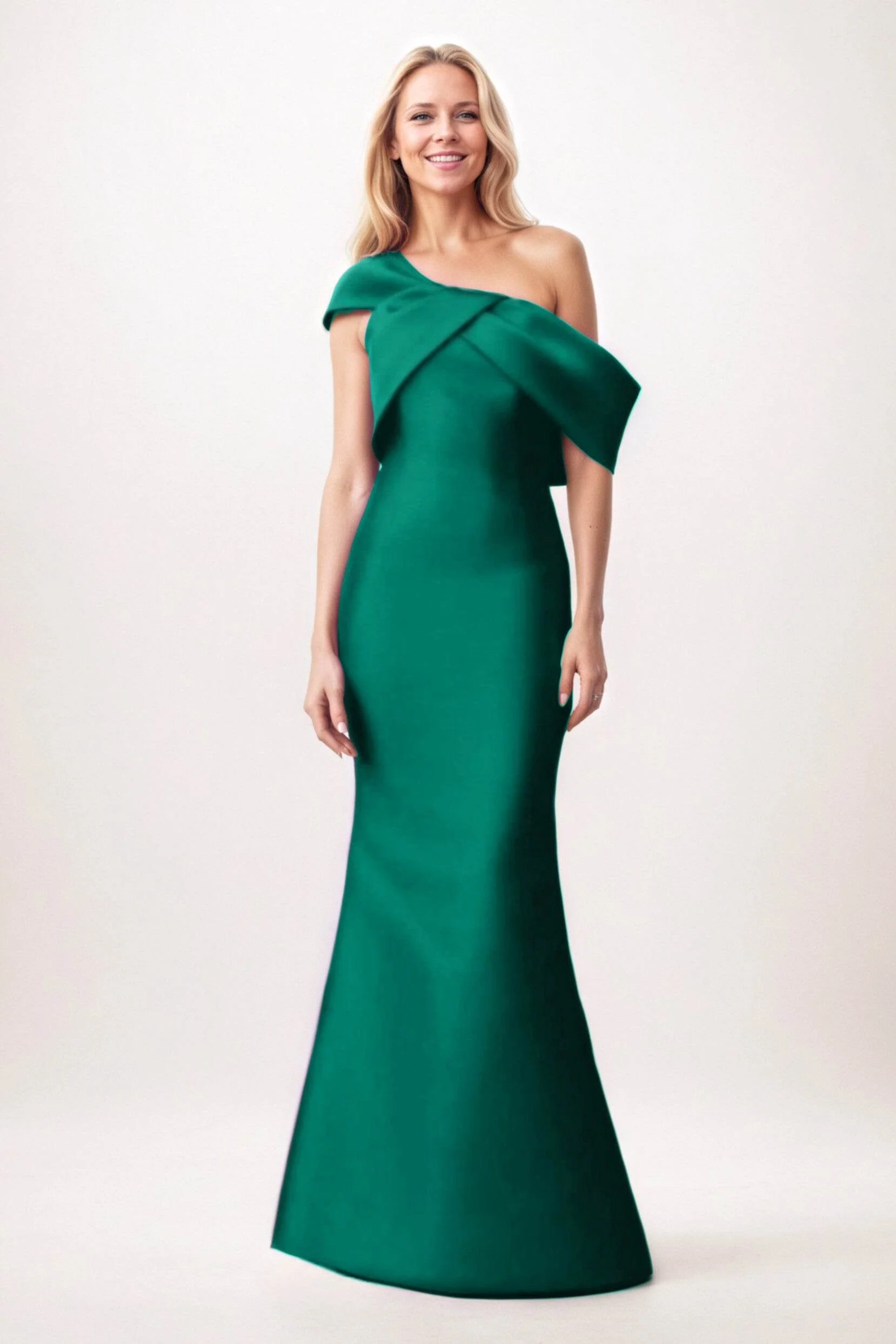 Trumpet-Mermaid Maxi Satin Mother of the Bride Dresses CM0384