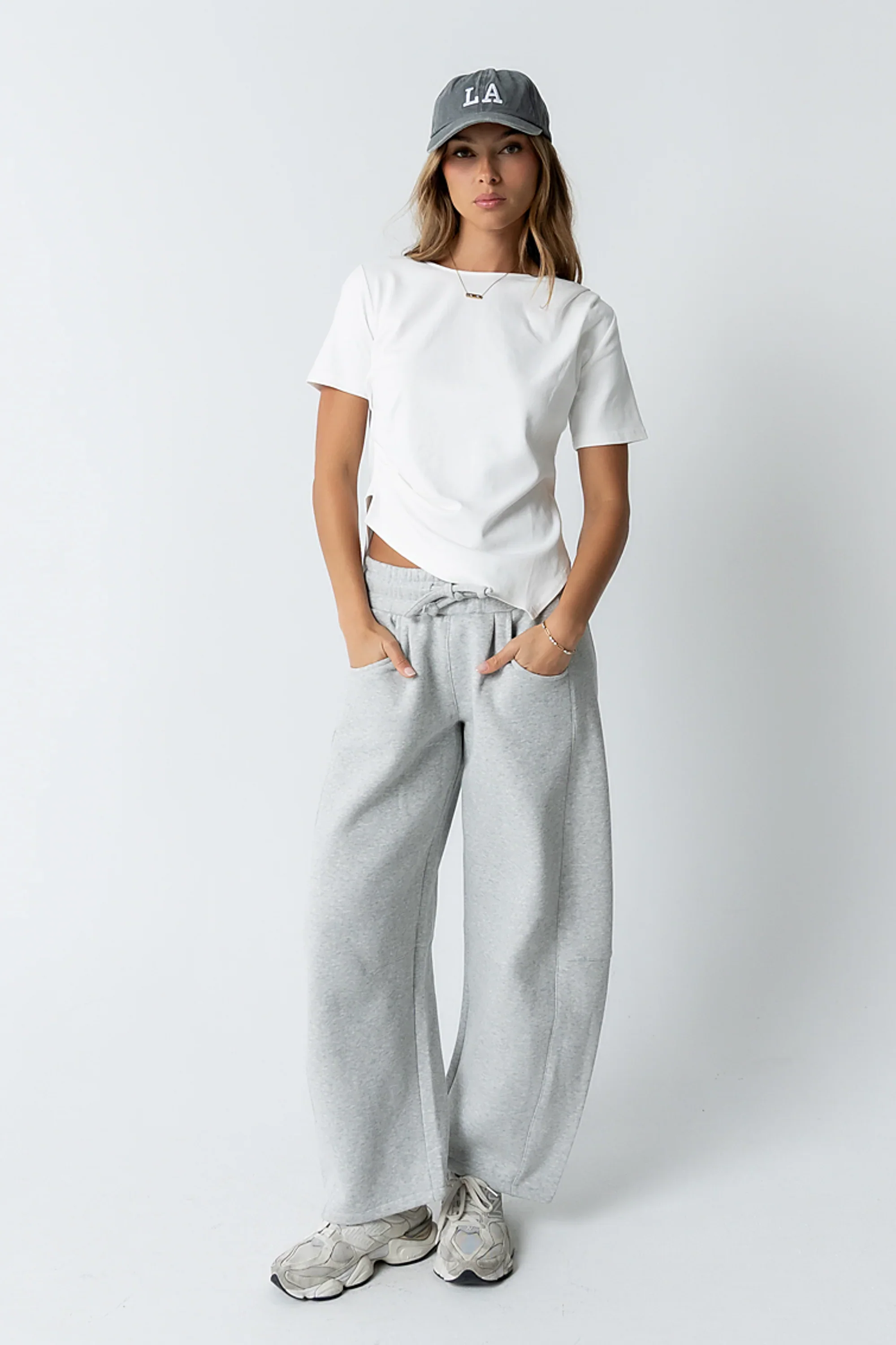 Stan Ruched Top in White