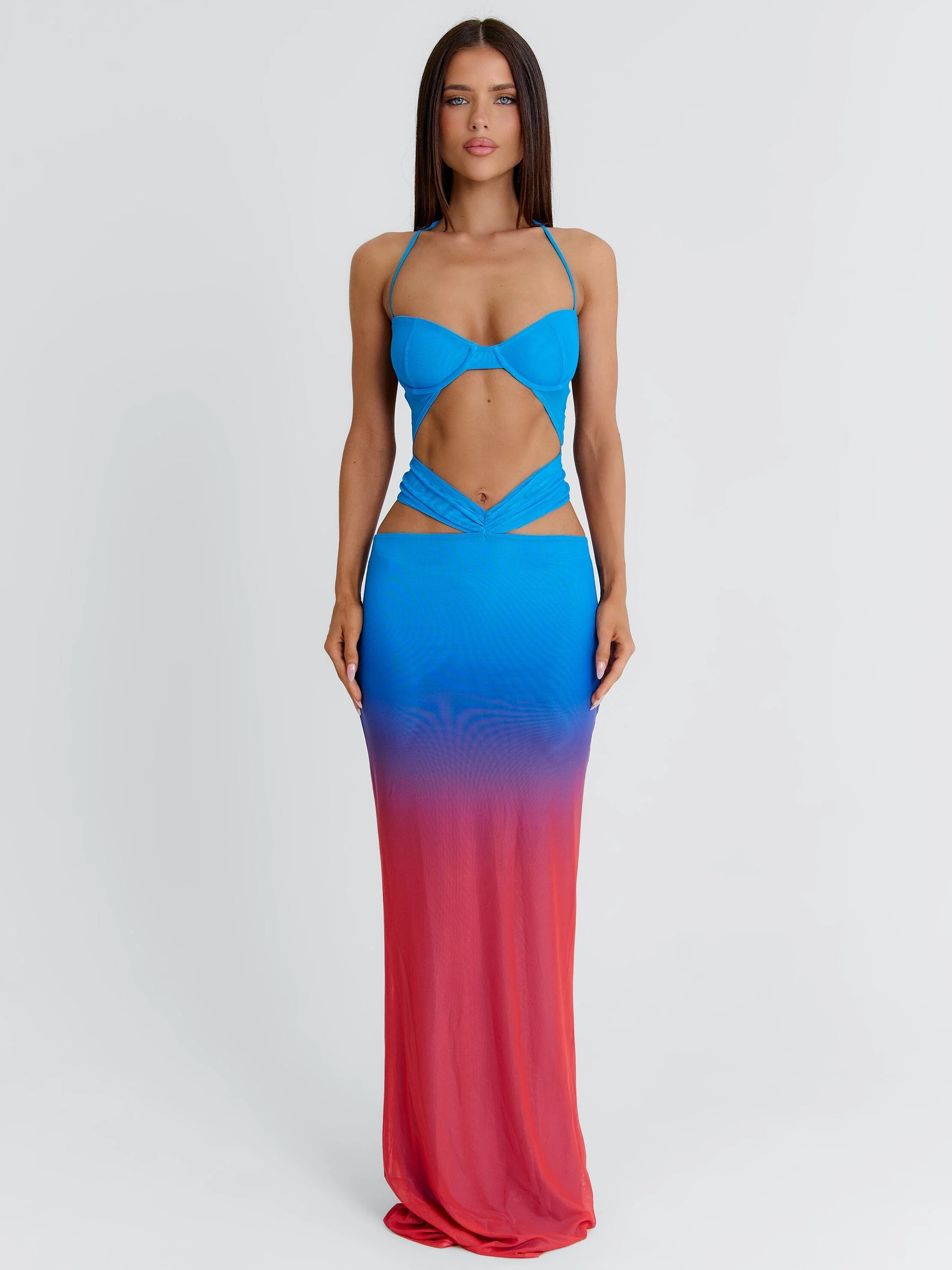 Ellee Maxi Dress Blue Ombre