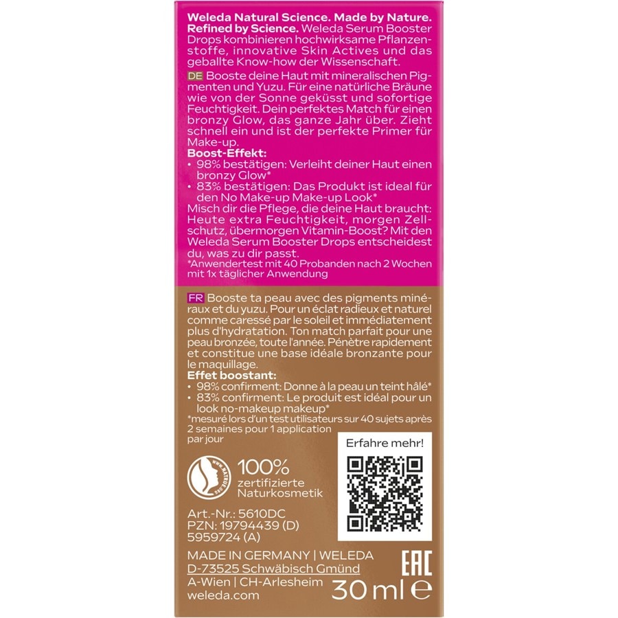 WELEDA Intensive care Sunkissed Bronzing Serum Drops
