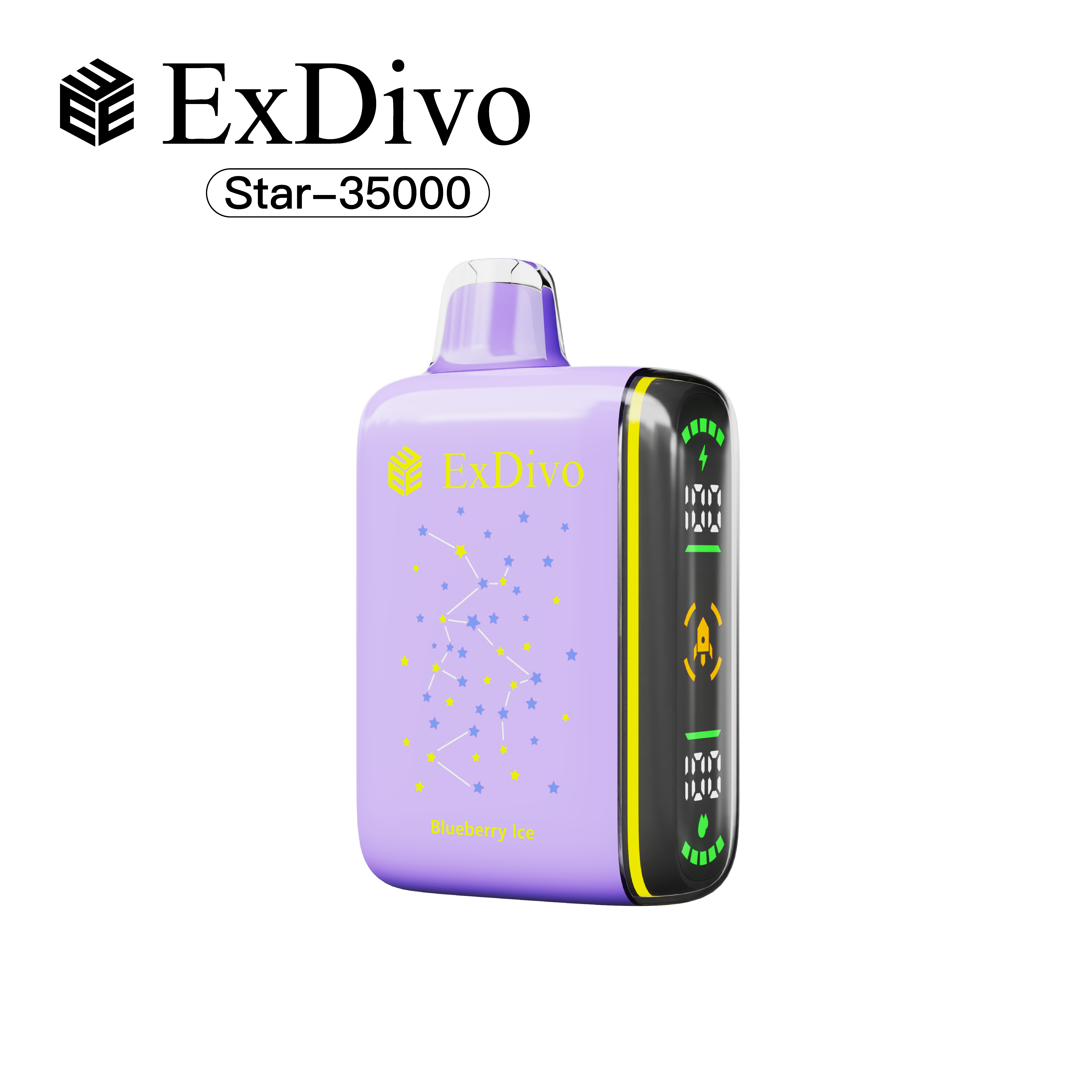 Blueberry Ice - ExDivo INTERSTELLAR 35K Disposable Vape
