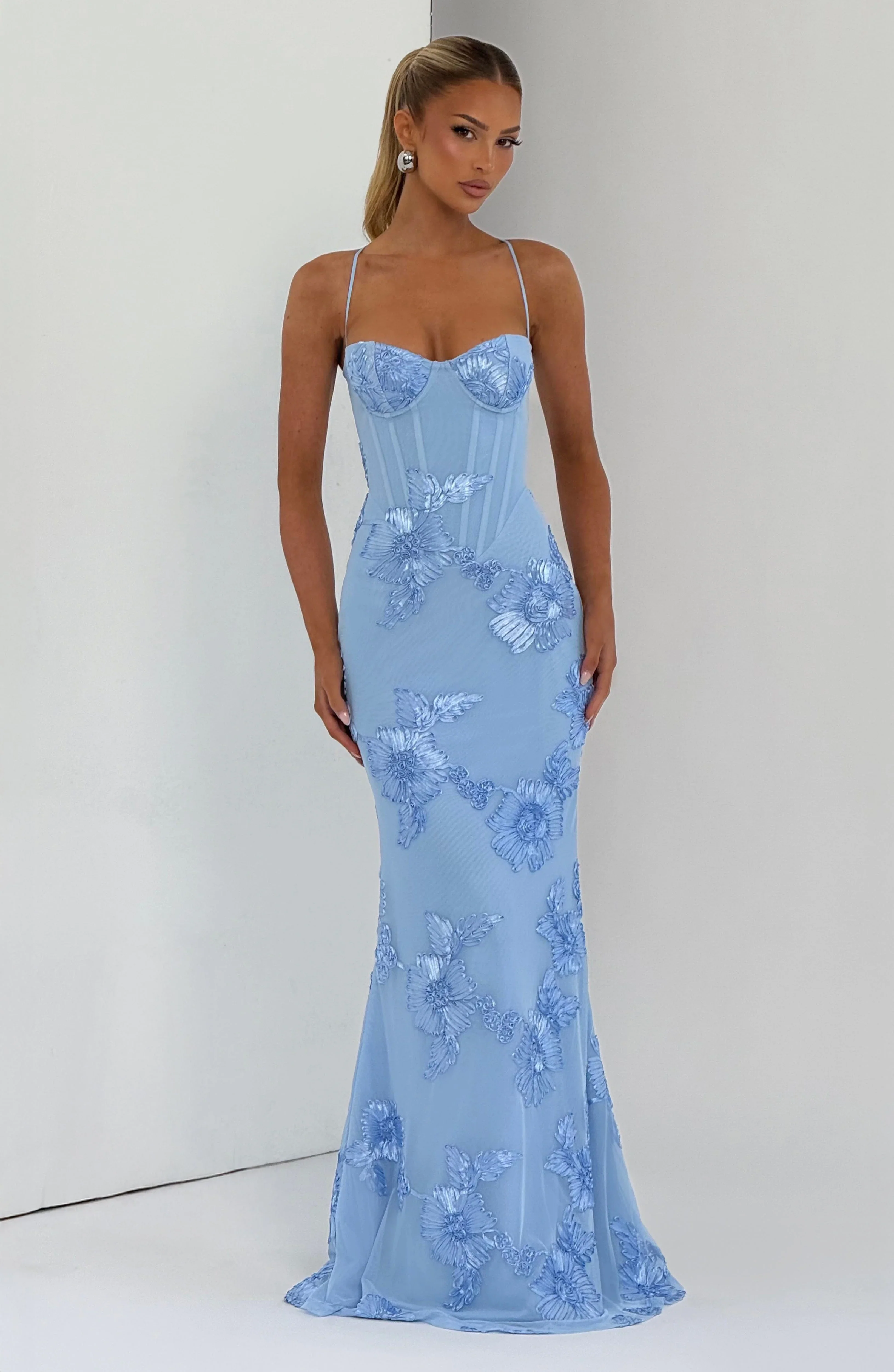 Nefertiti Maxi Dress - Glacier Blue