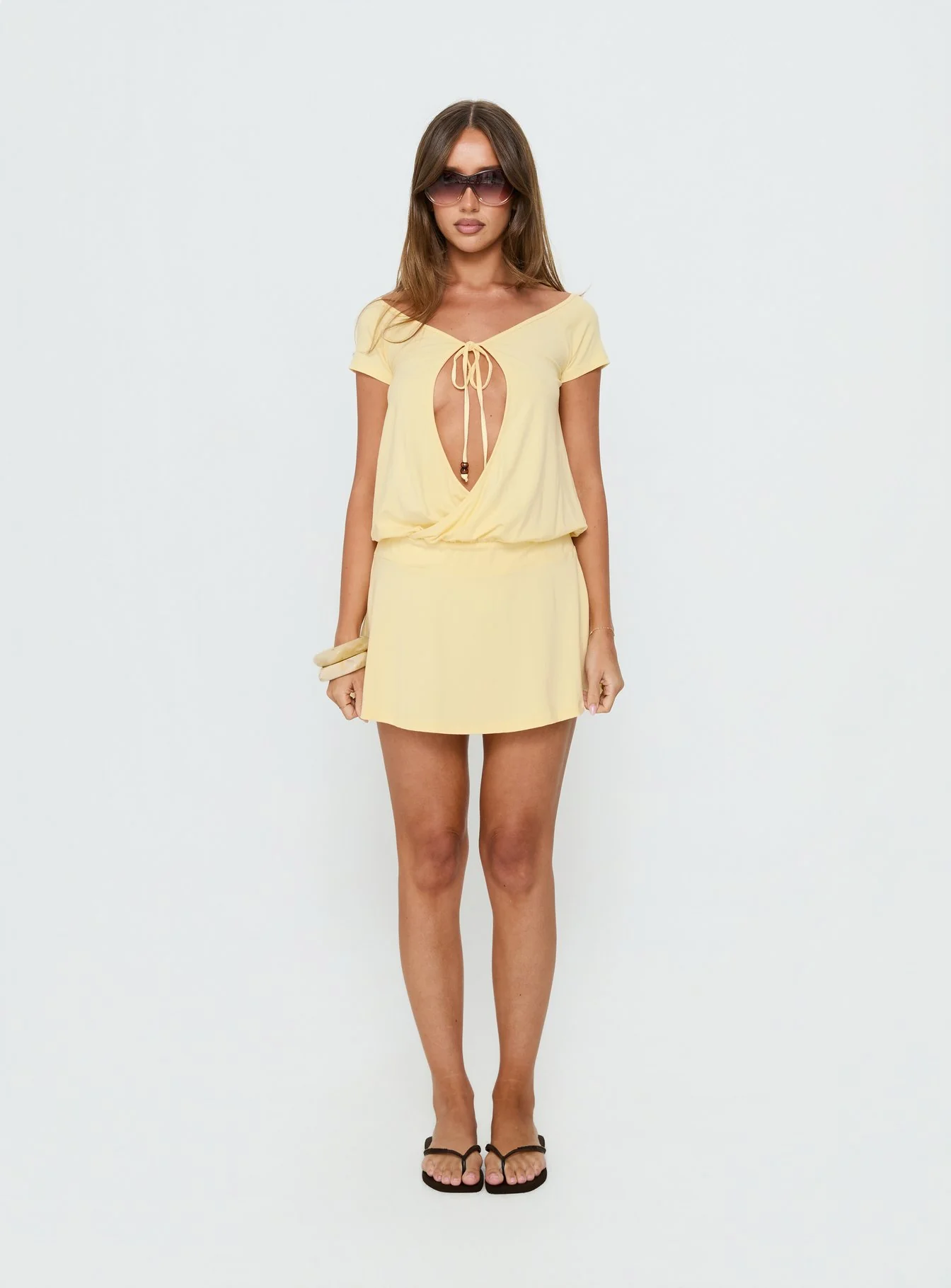 Papino Mini Dress Lemon