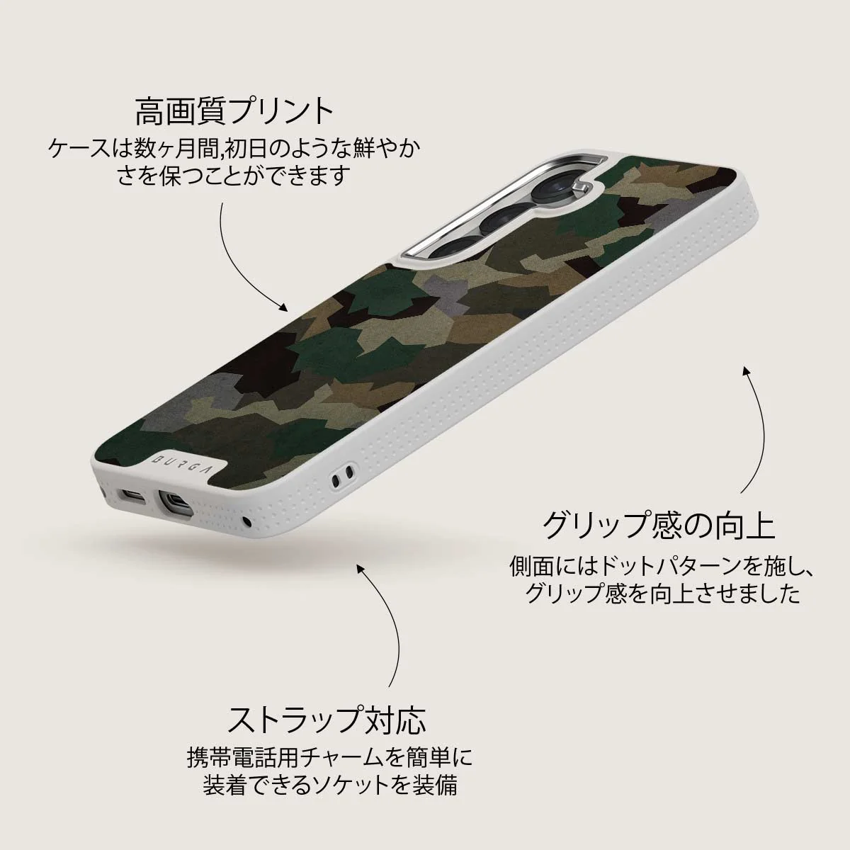 Tropical Green Camo - Samsung Galaxy S25 Plus ケース