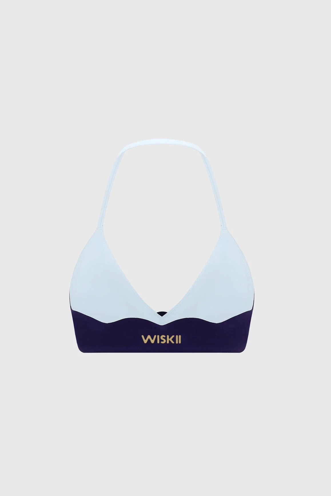 Riviera Scallop Contrast Halter Bra