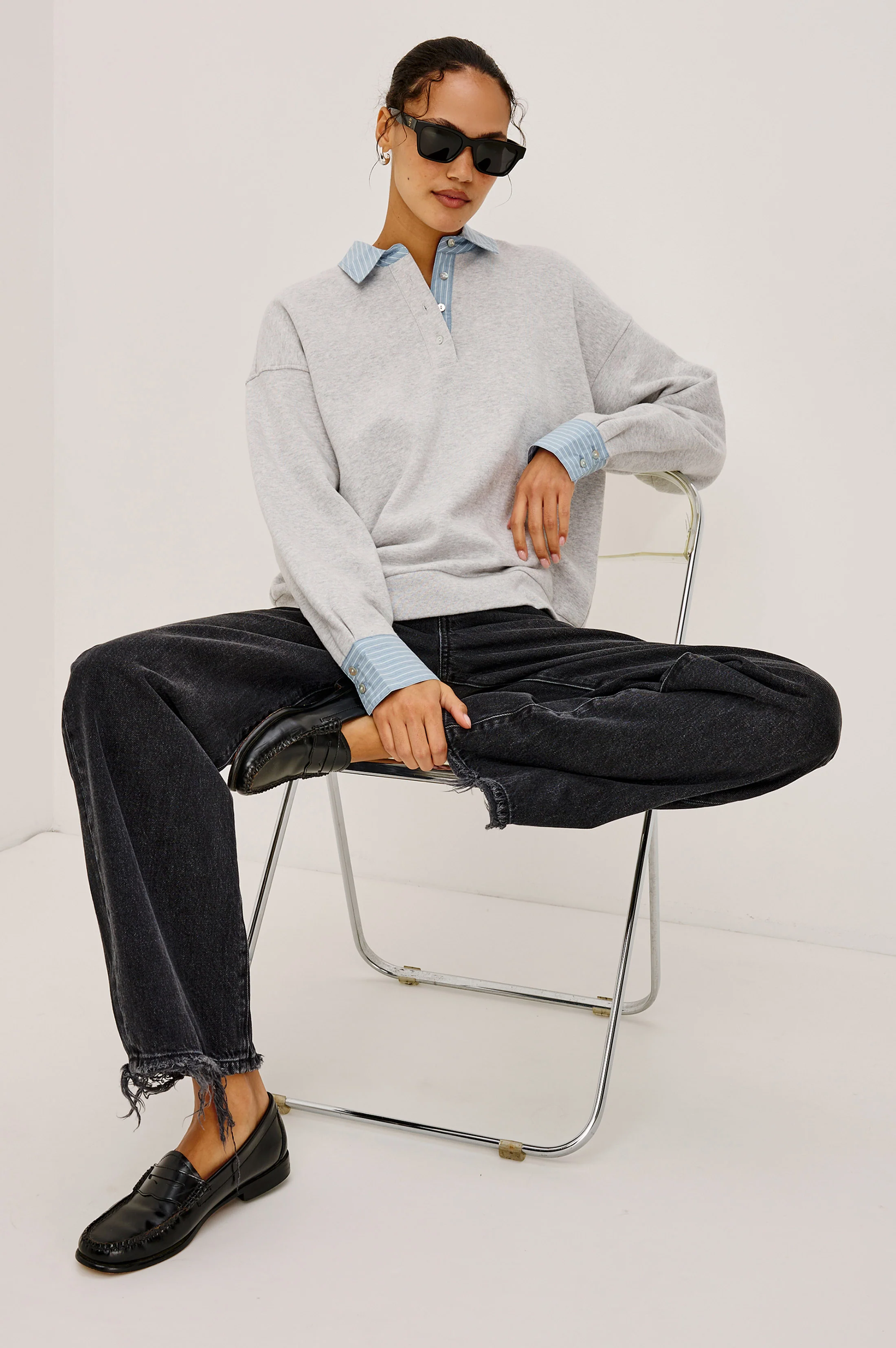 Zavier Sweatshirt - Heather Grey