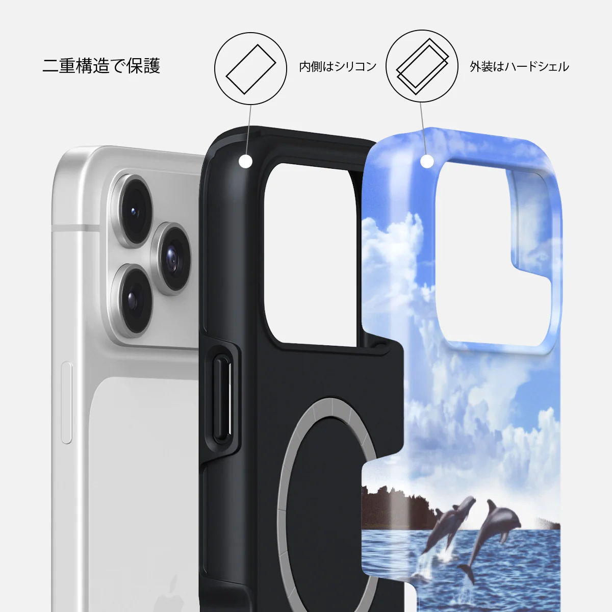 Retro Splash - iPhone 17 Pro Max ケース