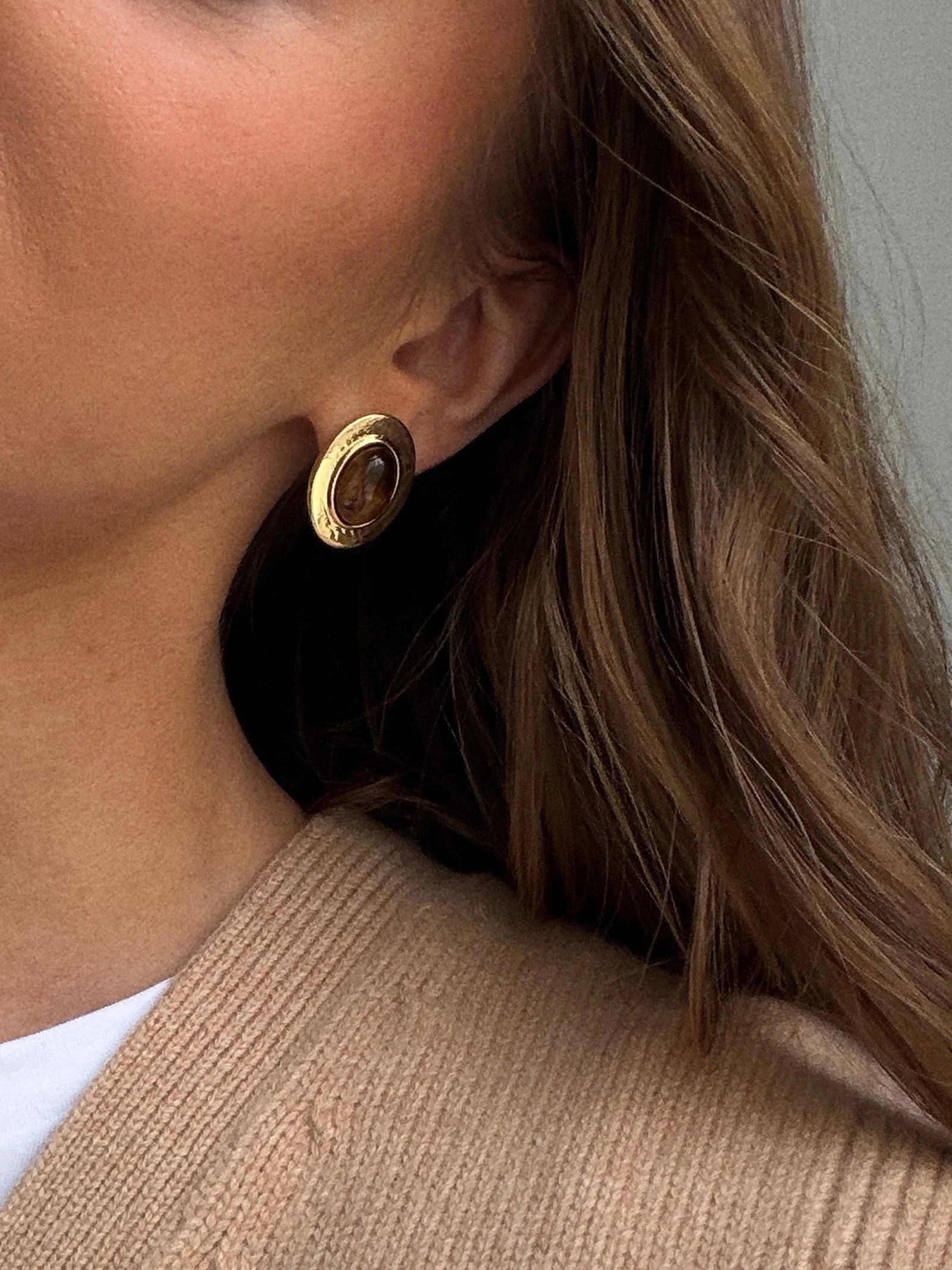 Samira Gold Stud Earrings - Samira Gold Stud Earrings