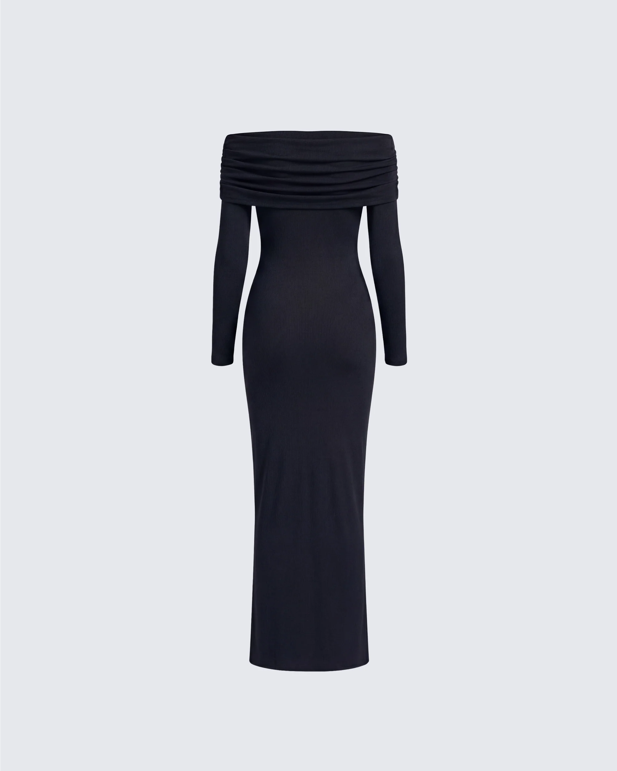 Kyan Black Off Shoulder Maxi Dress