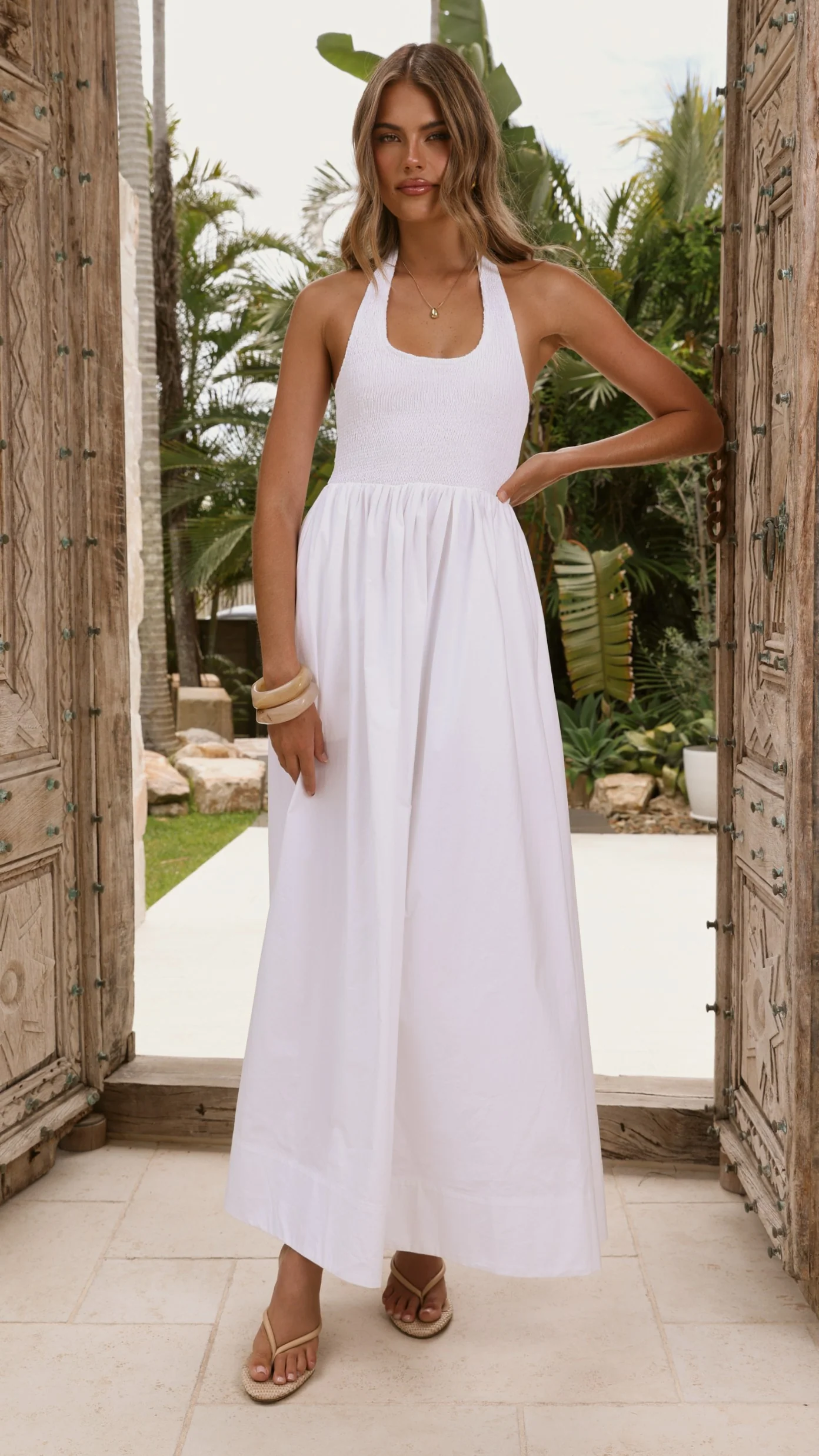 Keanie Maxi Dress - White