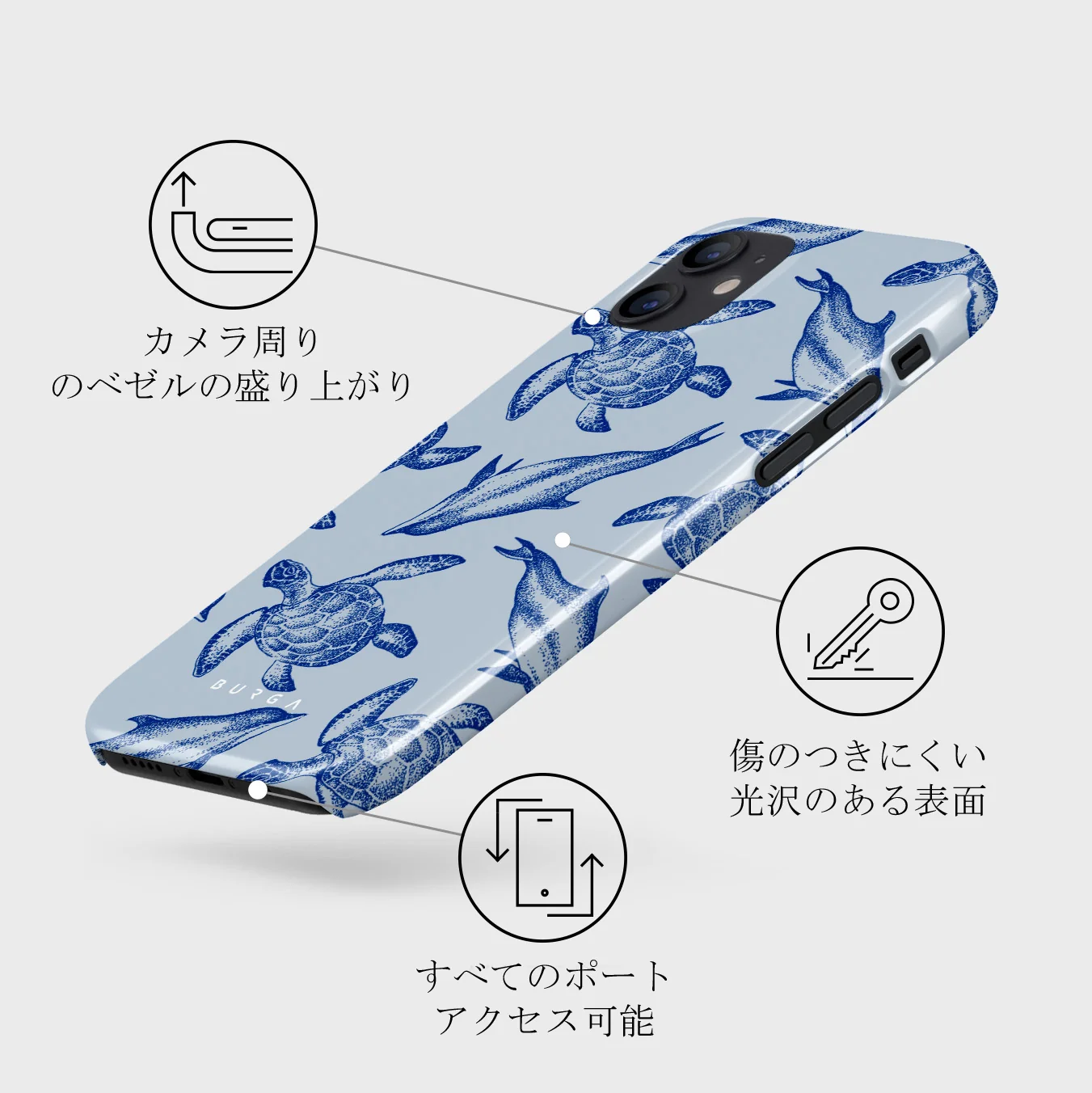 Aquatic Dance - iPhone 12 Mini ケース