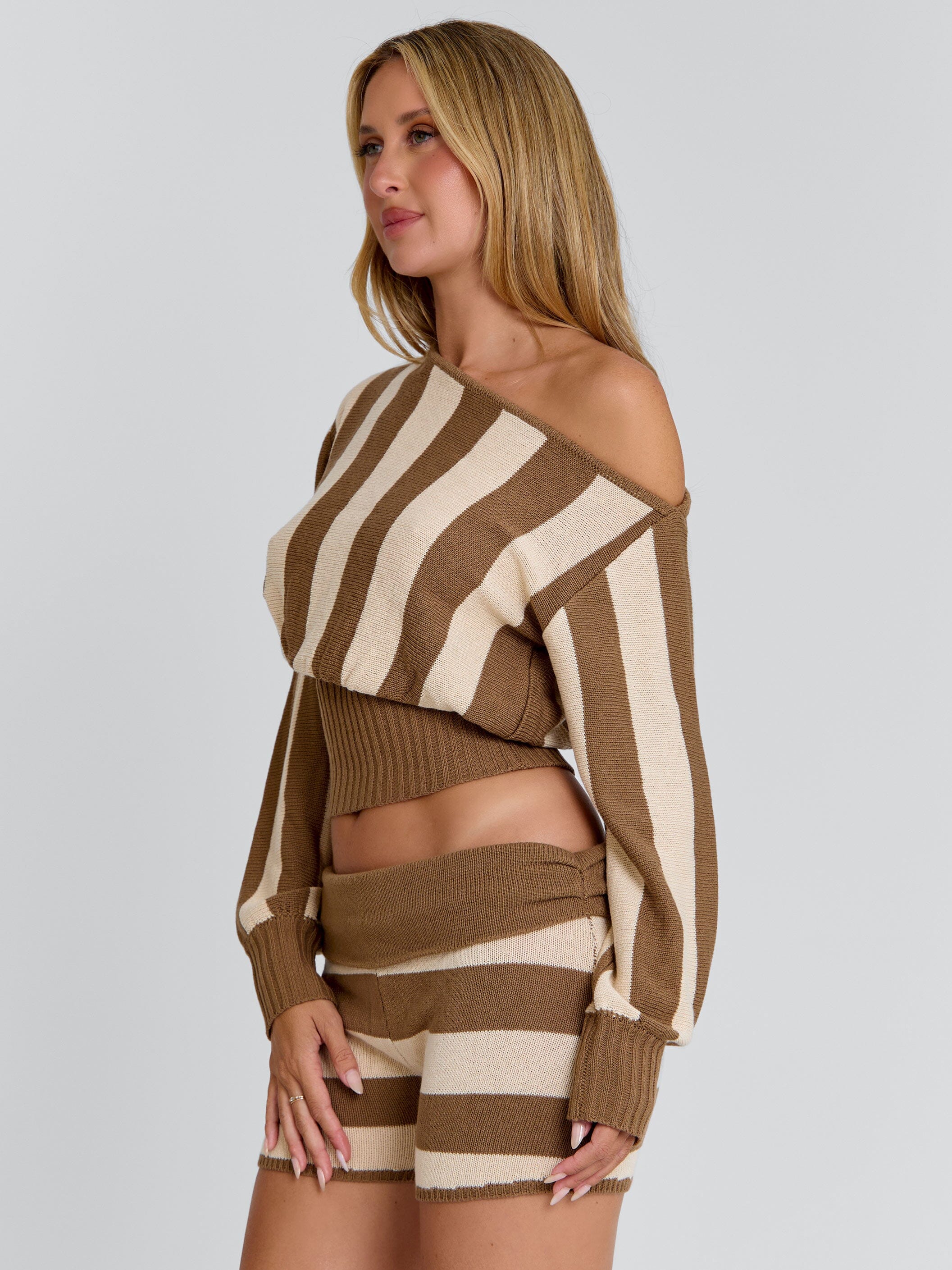 Sundaze-Shorts-Brown-Beige-Stripe