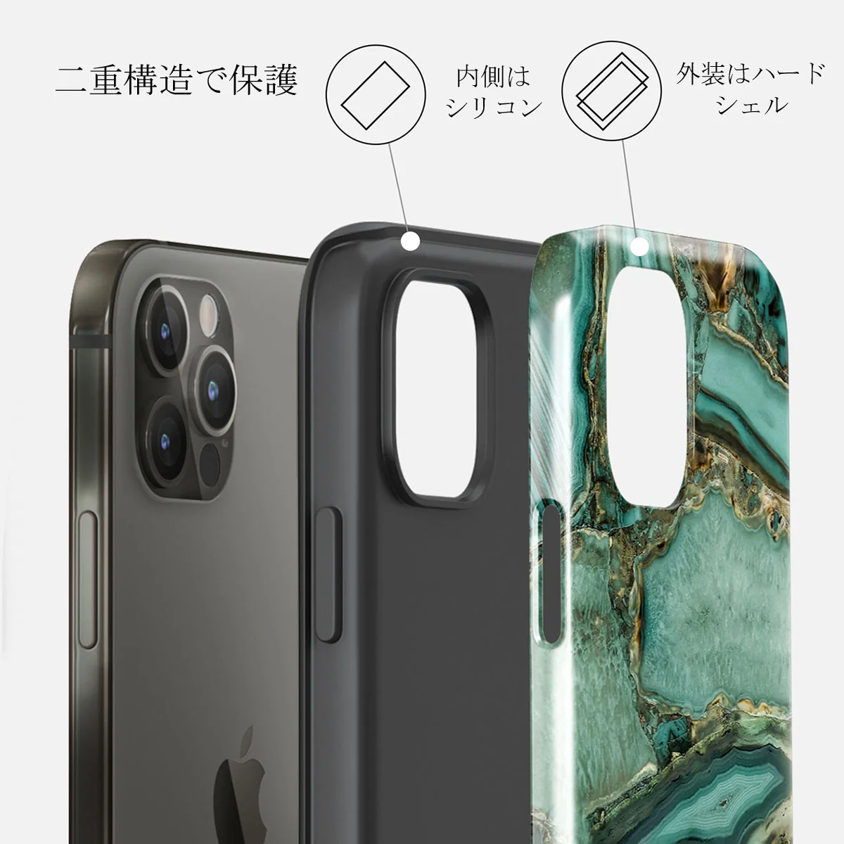 Ubud Jungle - Turquoise iPhone 12 Pro Max ケース