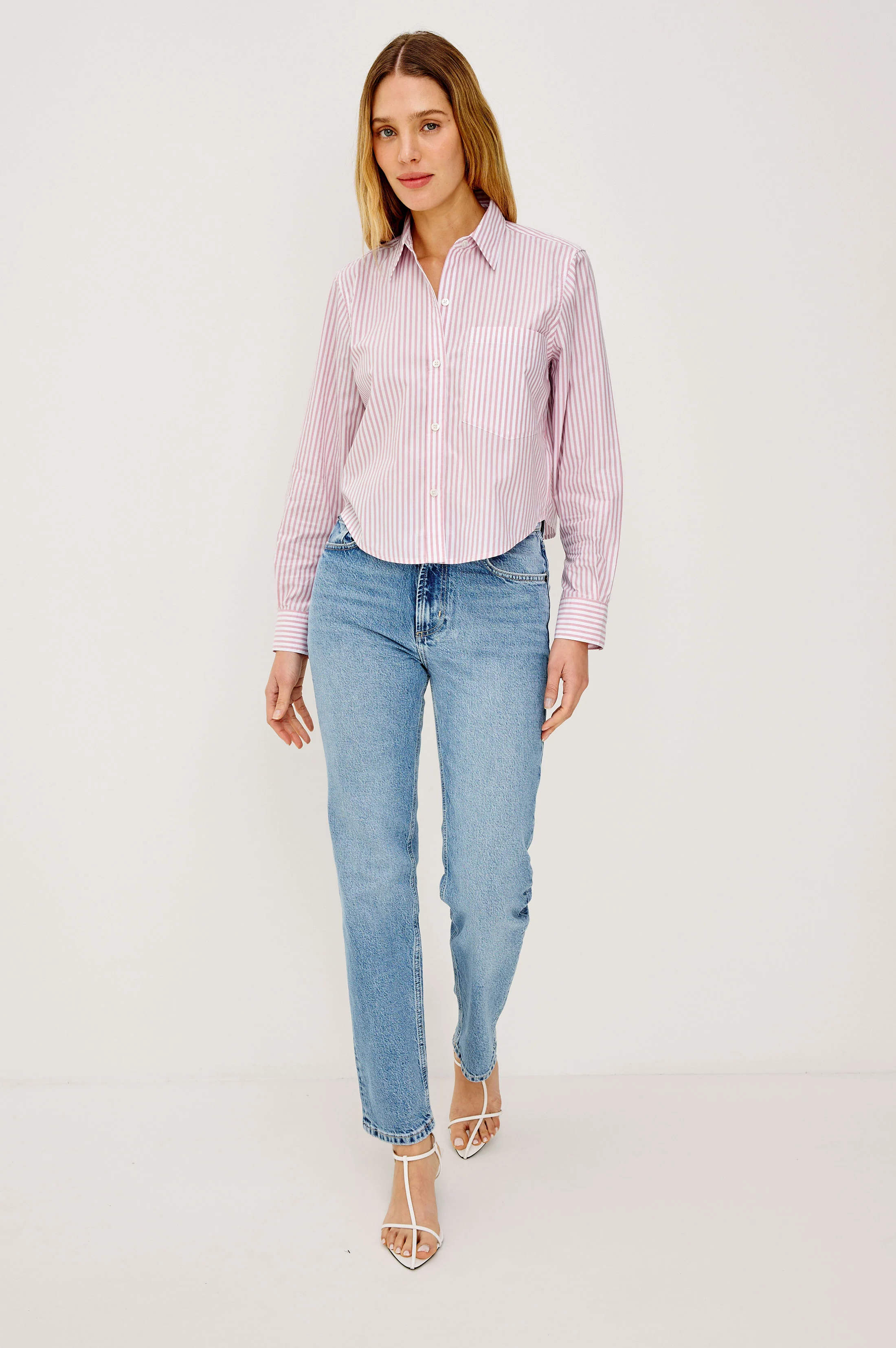 Ramy Shirt - Rose Stripe