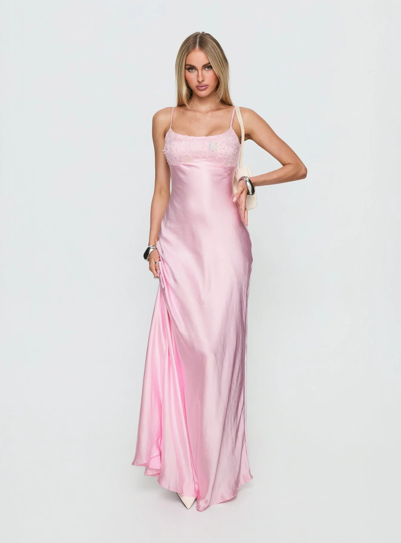 Truth Hurts Ruched Backless Maxi Dress Pink - luluinthesky