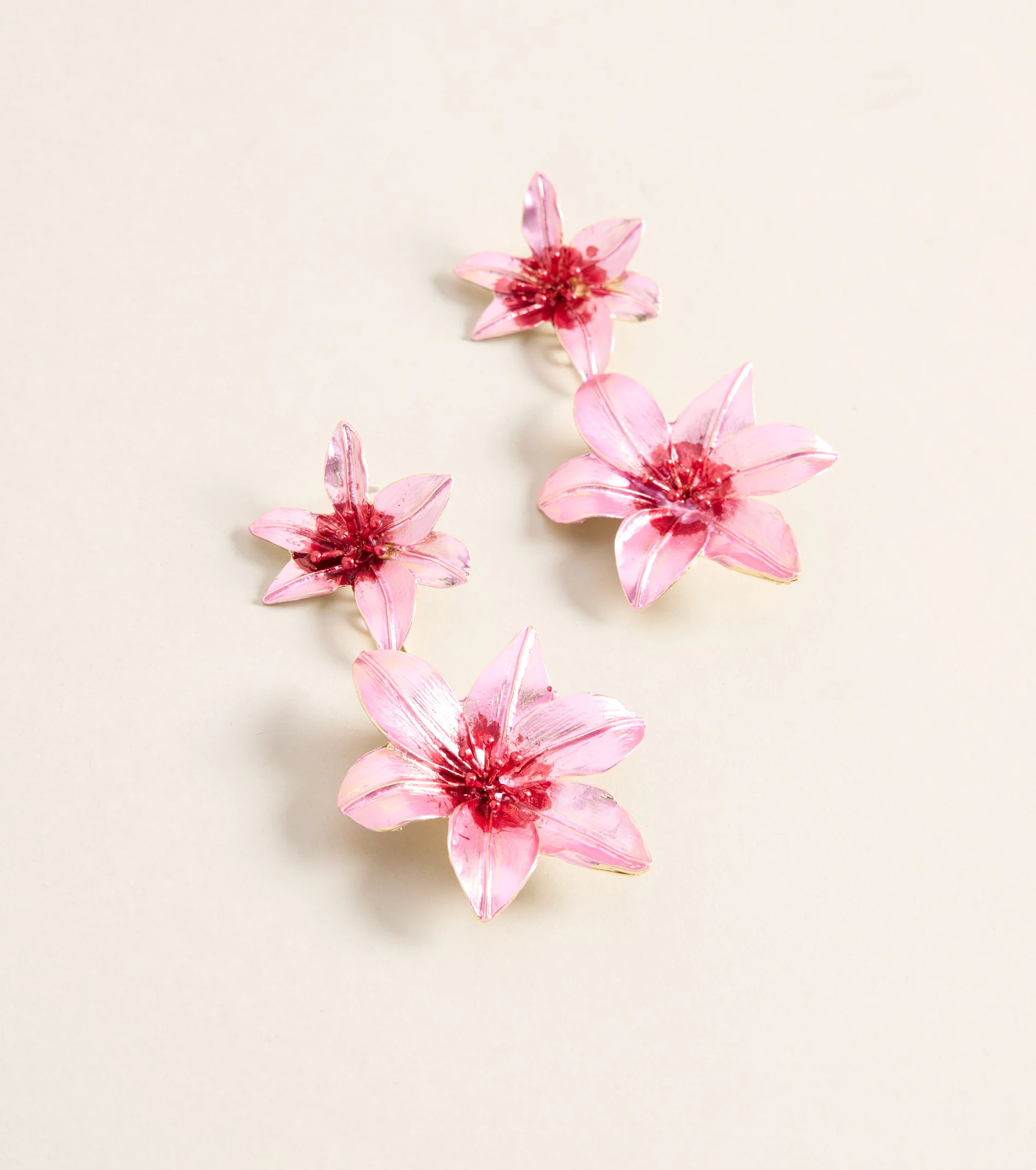 Perfectly Extra Flower Drop Earrings