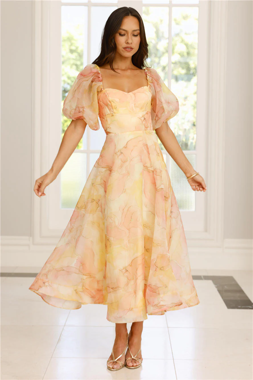 Style Domination Maxi Dress Yellow