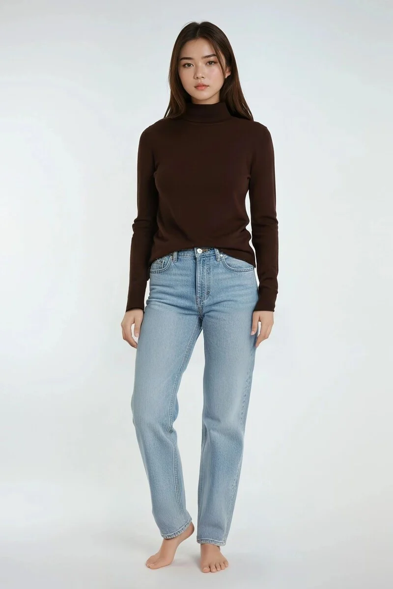Long-Sleeve Turtleneck Sweater