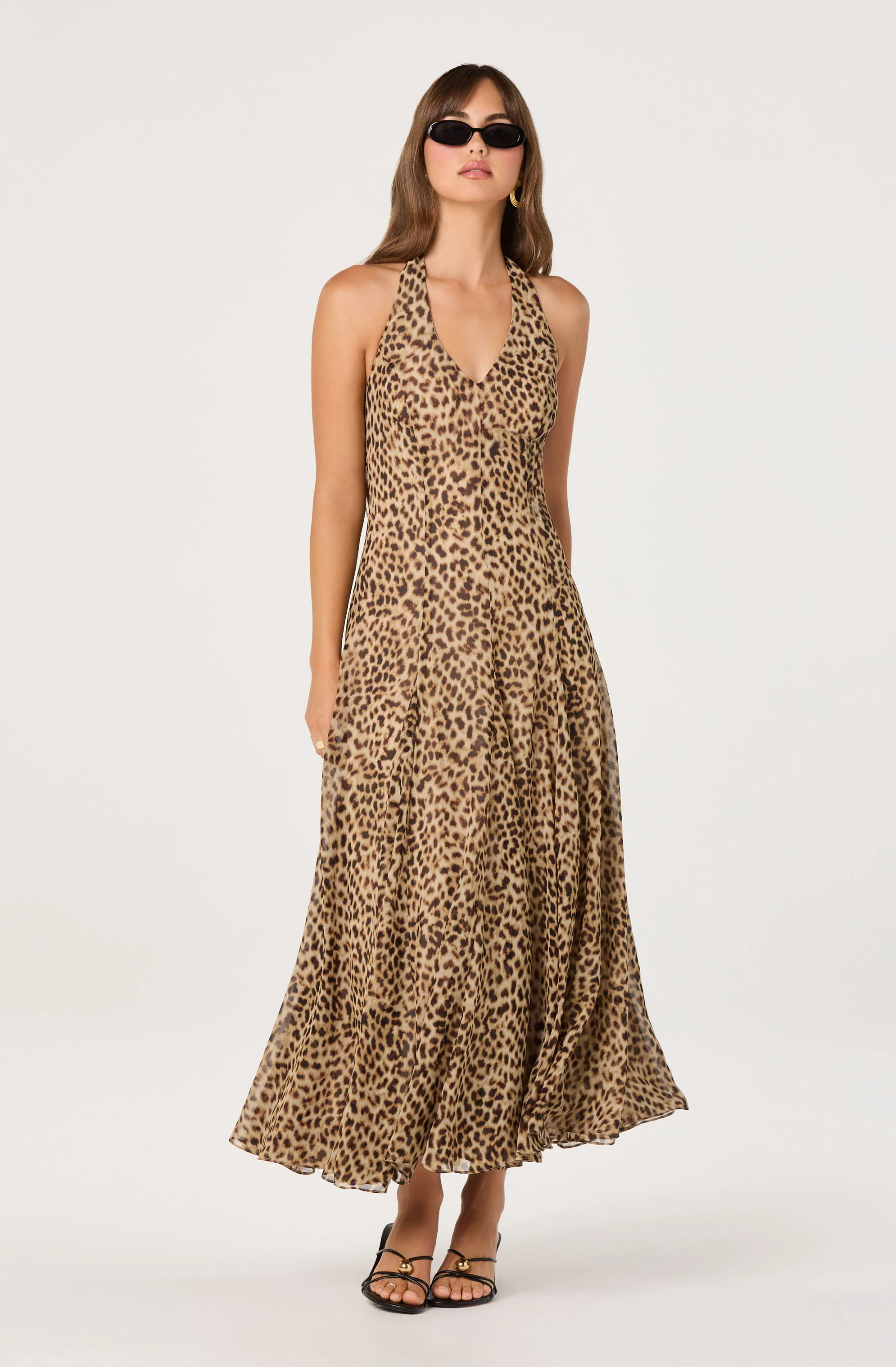 Myra V-Neck Halter  Maxi Dress