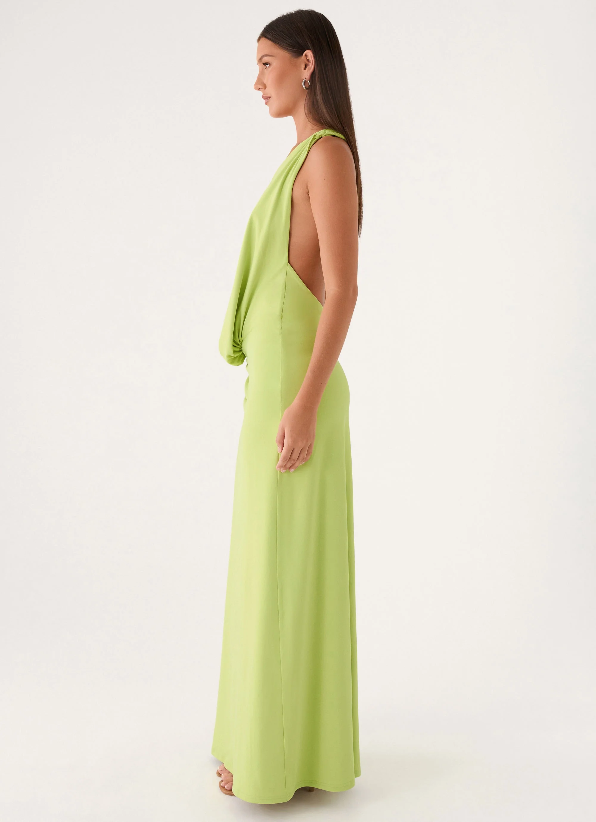 Isamaya Maxi Dress - Lime - luluinthesky