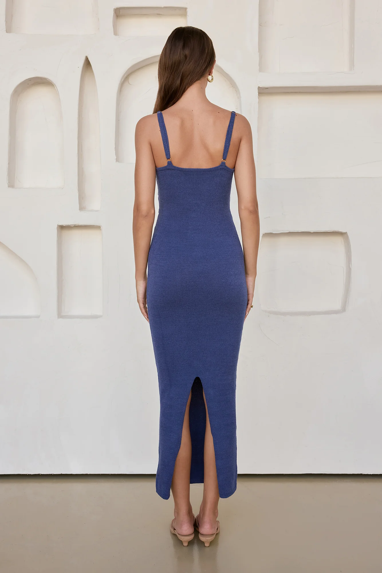 Normani Midi Dress Steel