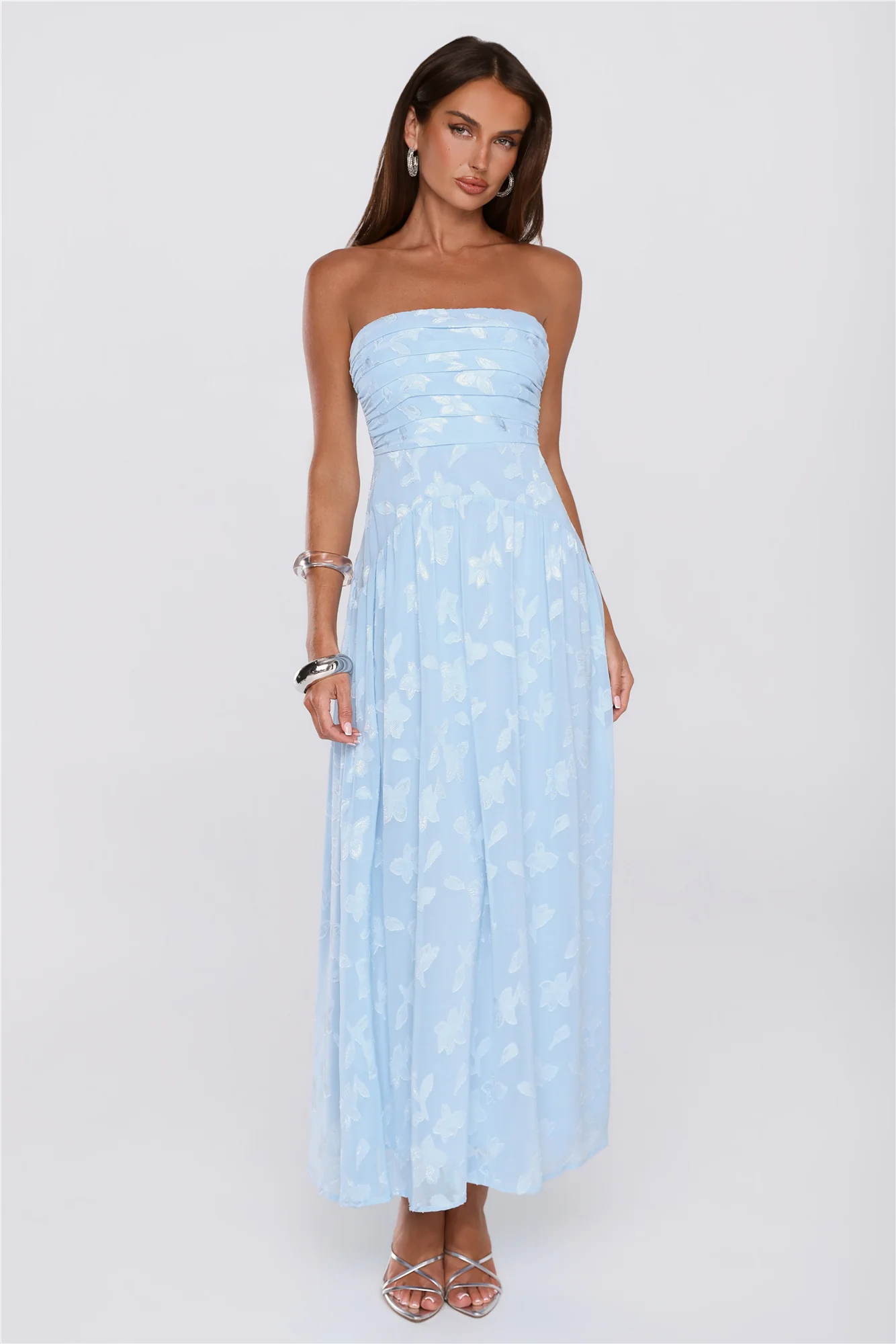 Dress Ready Strapless Maxi Dress Blue