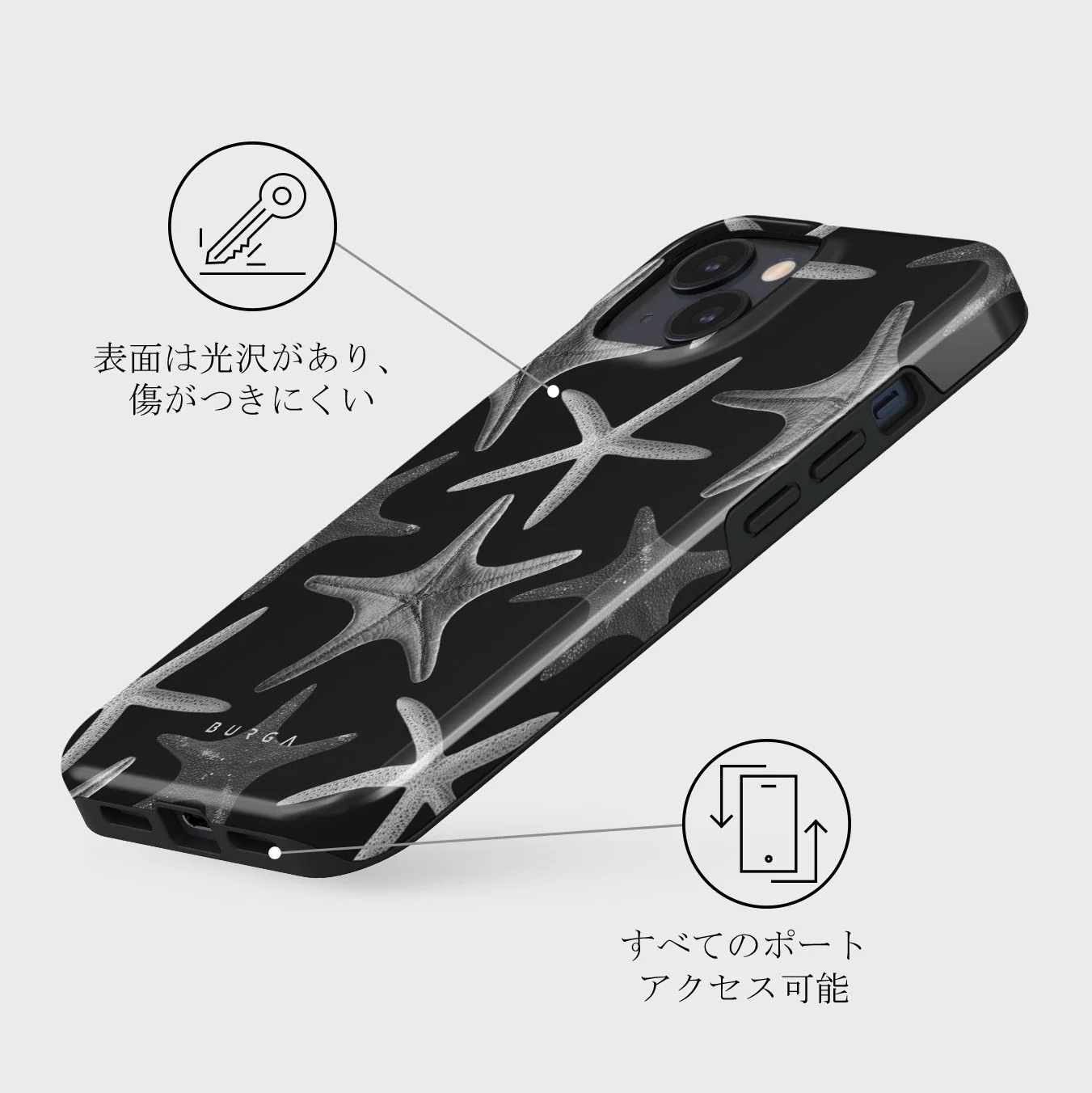 Midnight Ocean - iPhone 13 Mini ケース