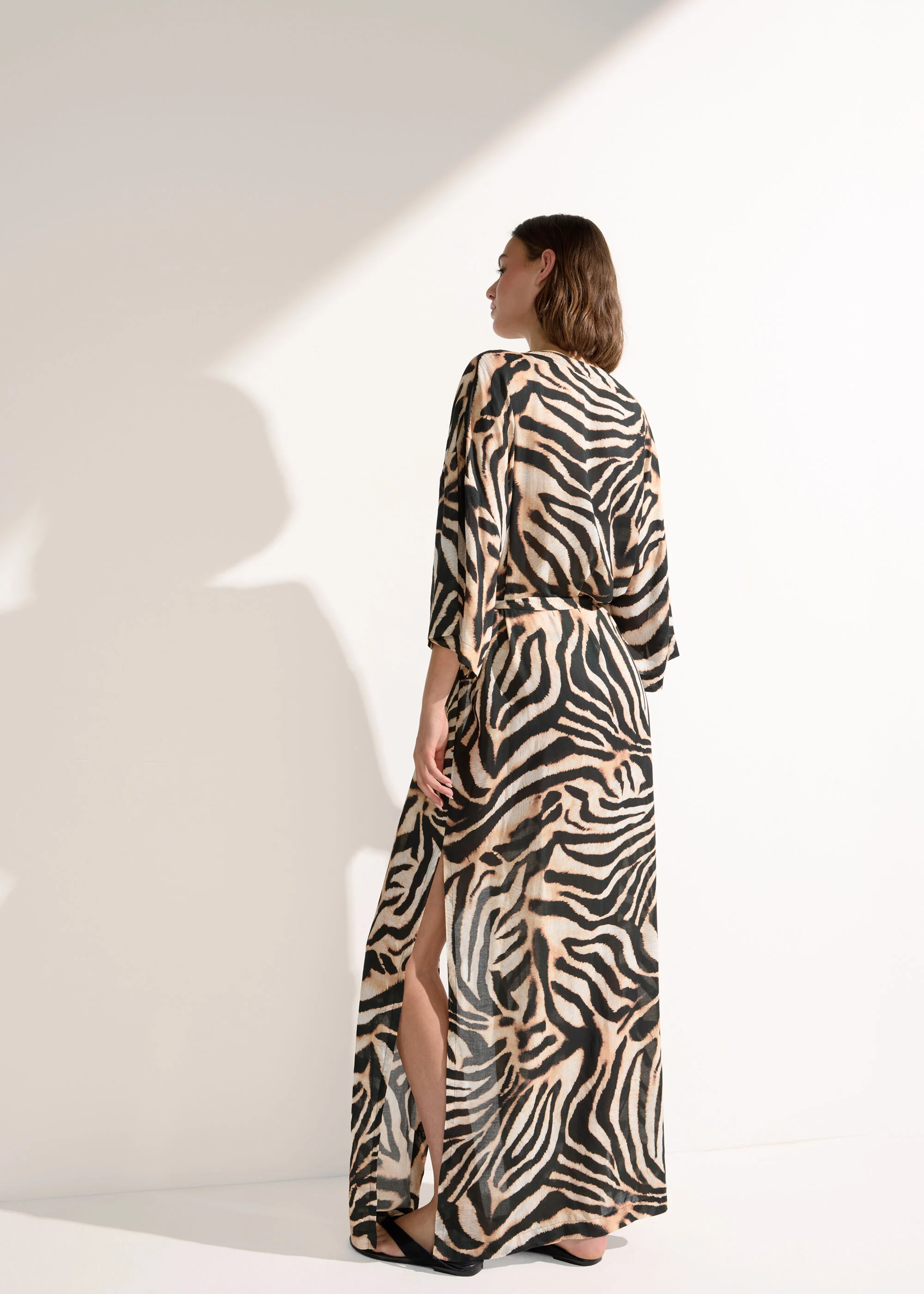 Zebra Print Kimono