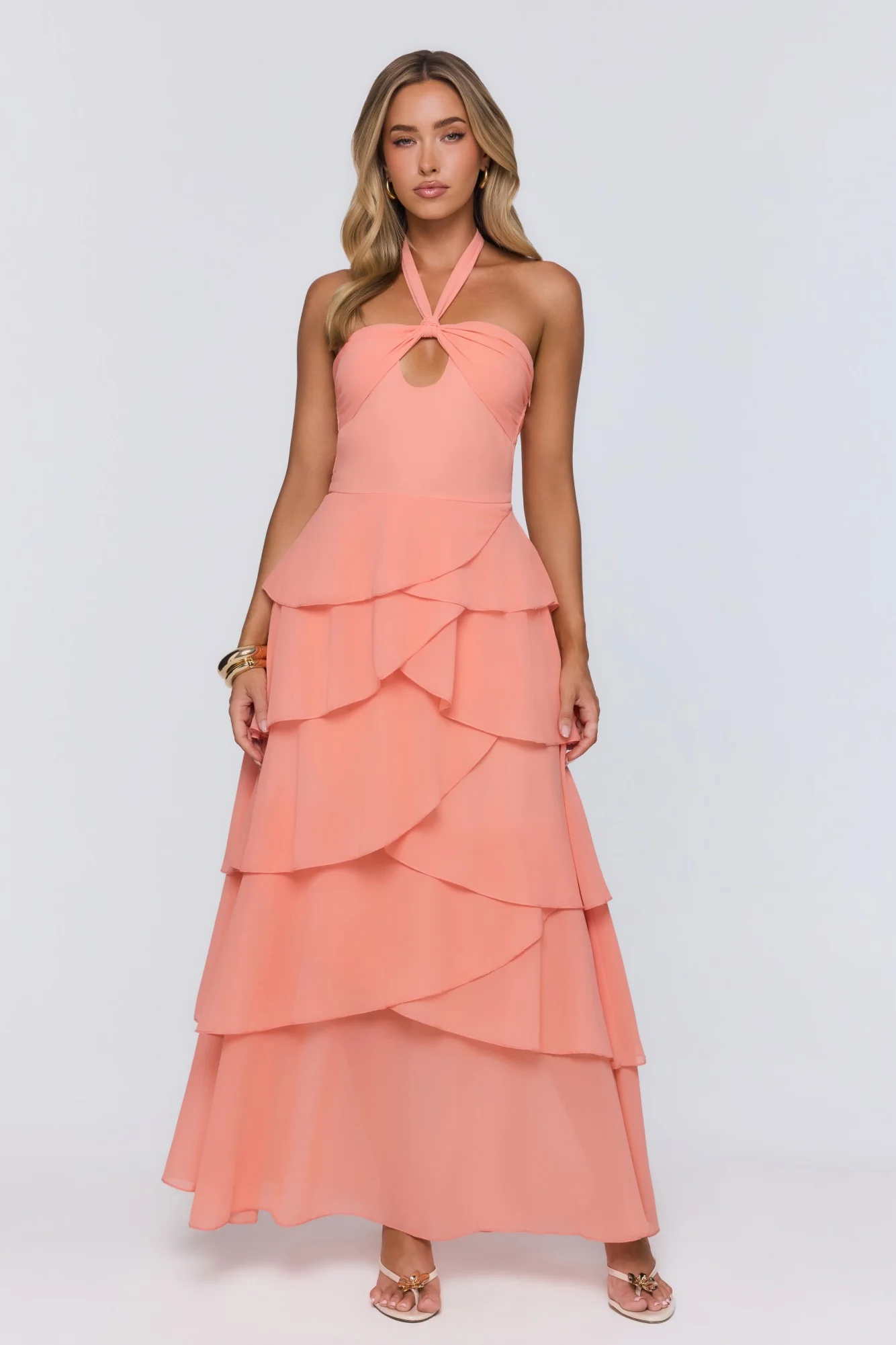 Lead Don’t Follow Maxi Dress Peach