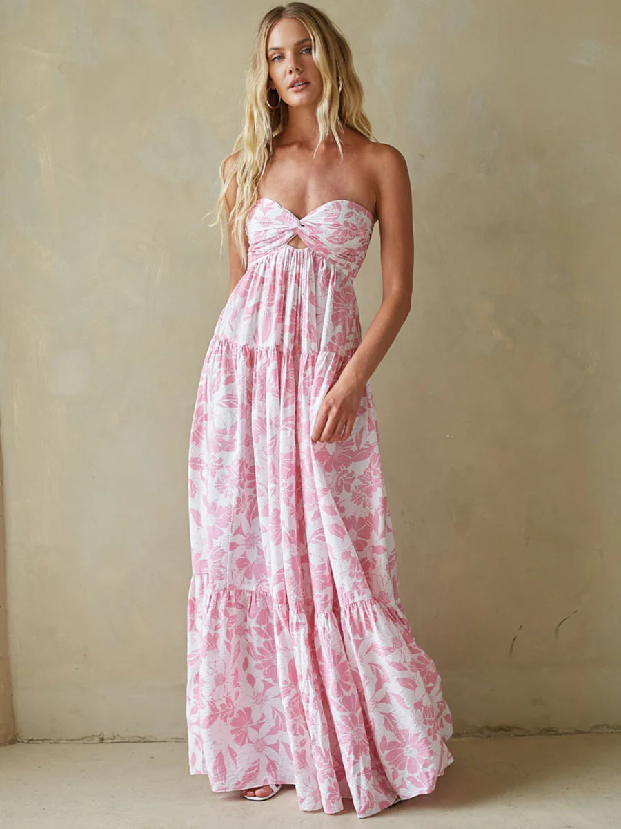 Lilo Strapless Maxi Dress - luluinthesky