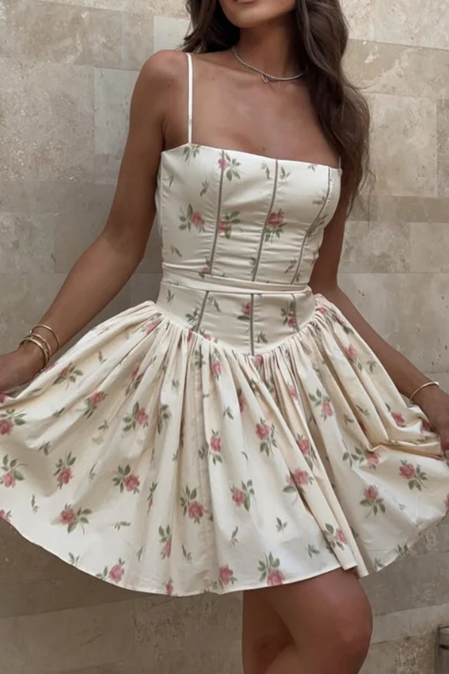 Ysabella Stretch Cotton Mini Sundress
