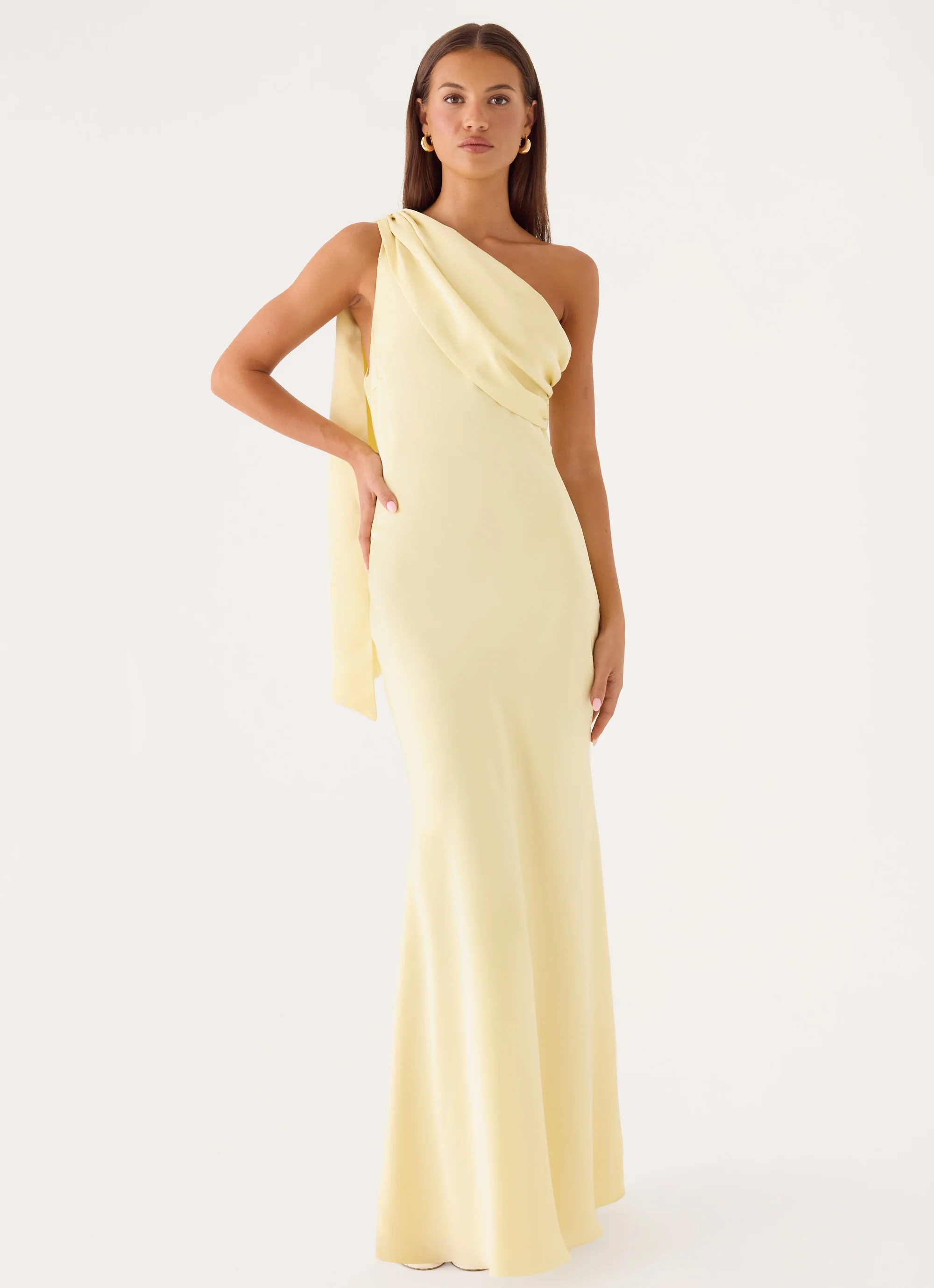 Elena Maxi Dress - Baby Yellow