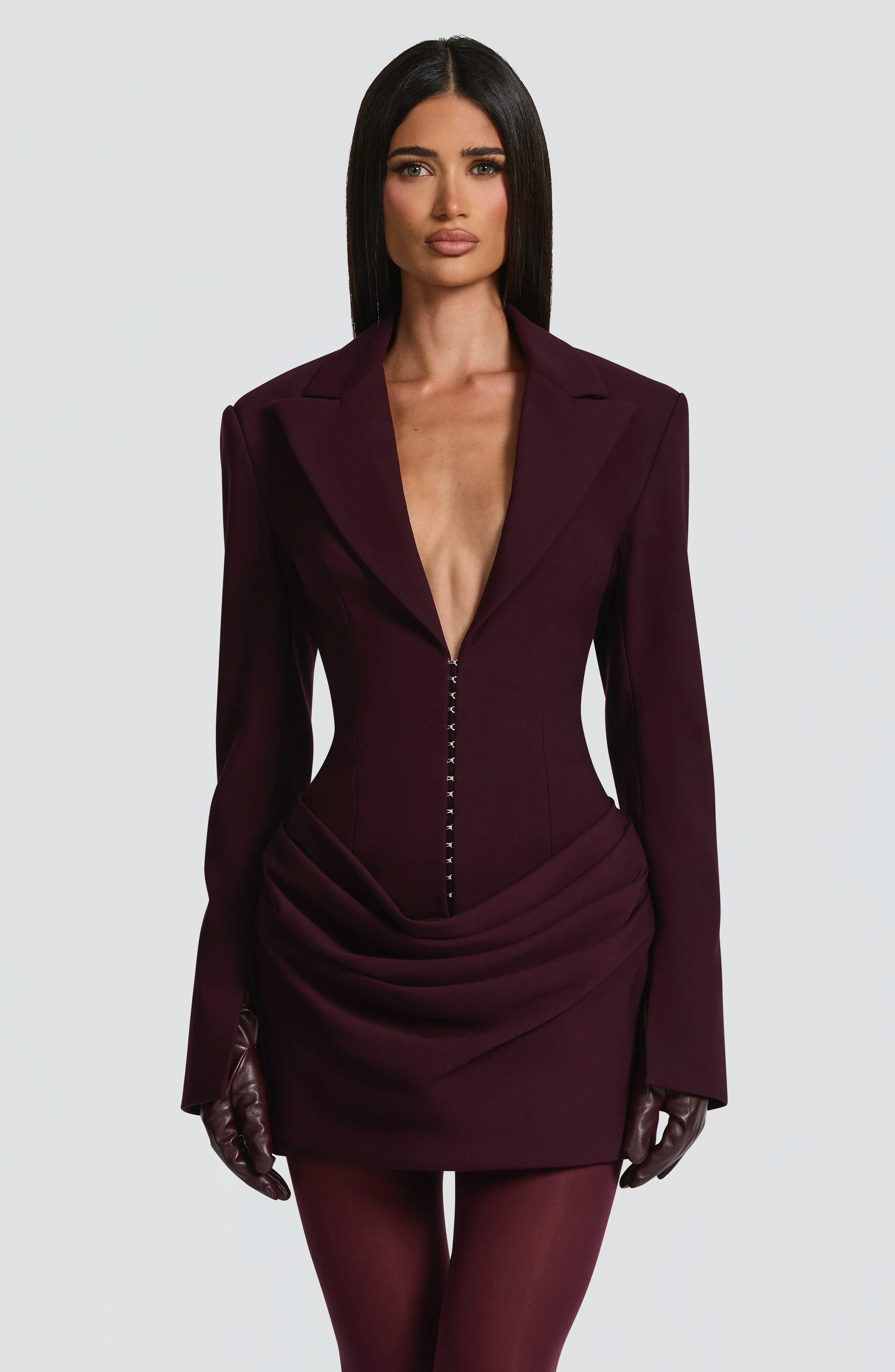 Susie Mini Dress - Plum