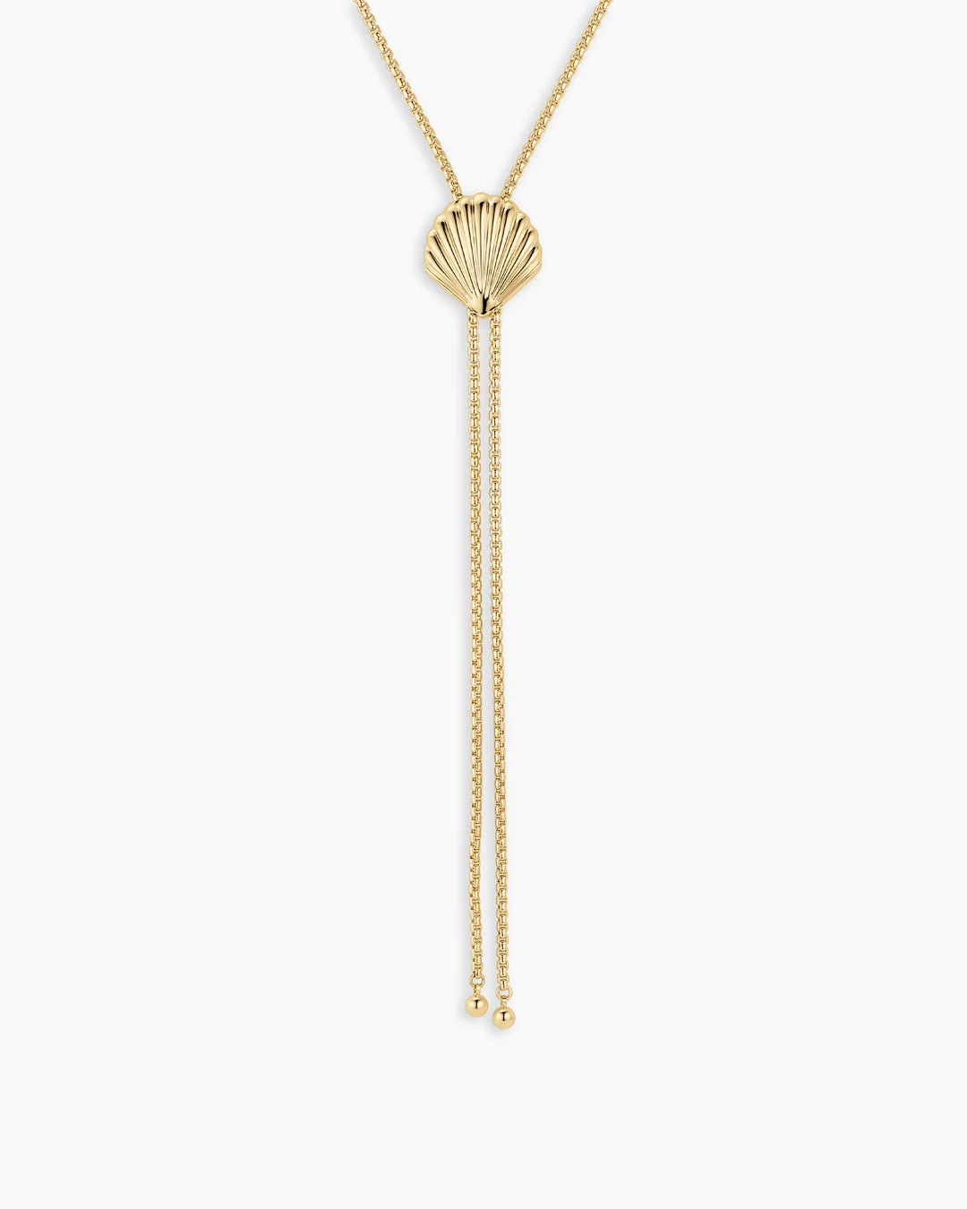 Scallop Bolo Necklace