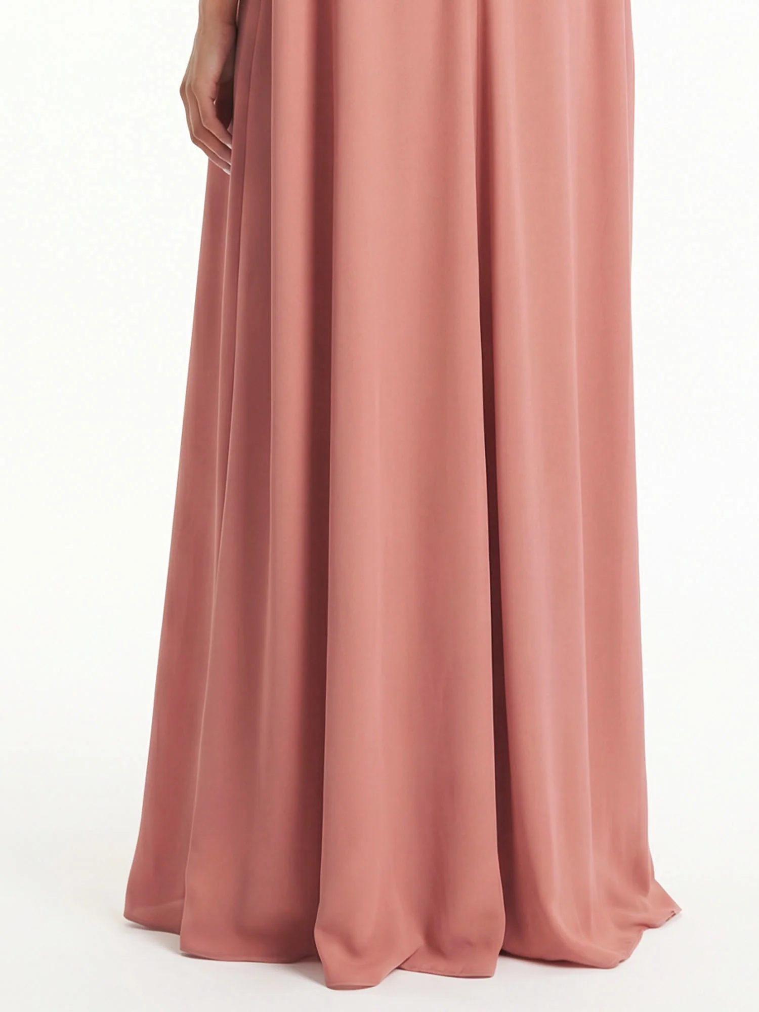 Terracotta Sheer Panel Maxi Dress