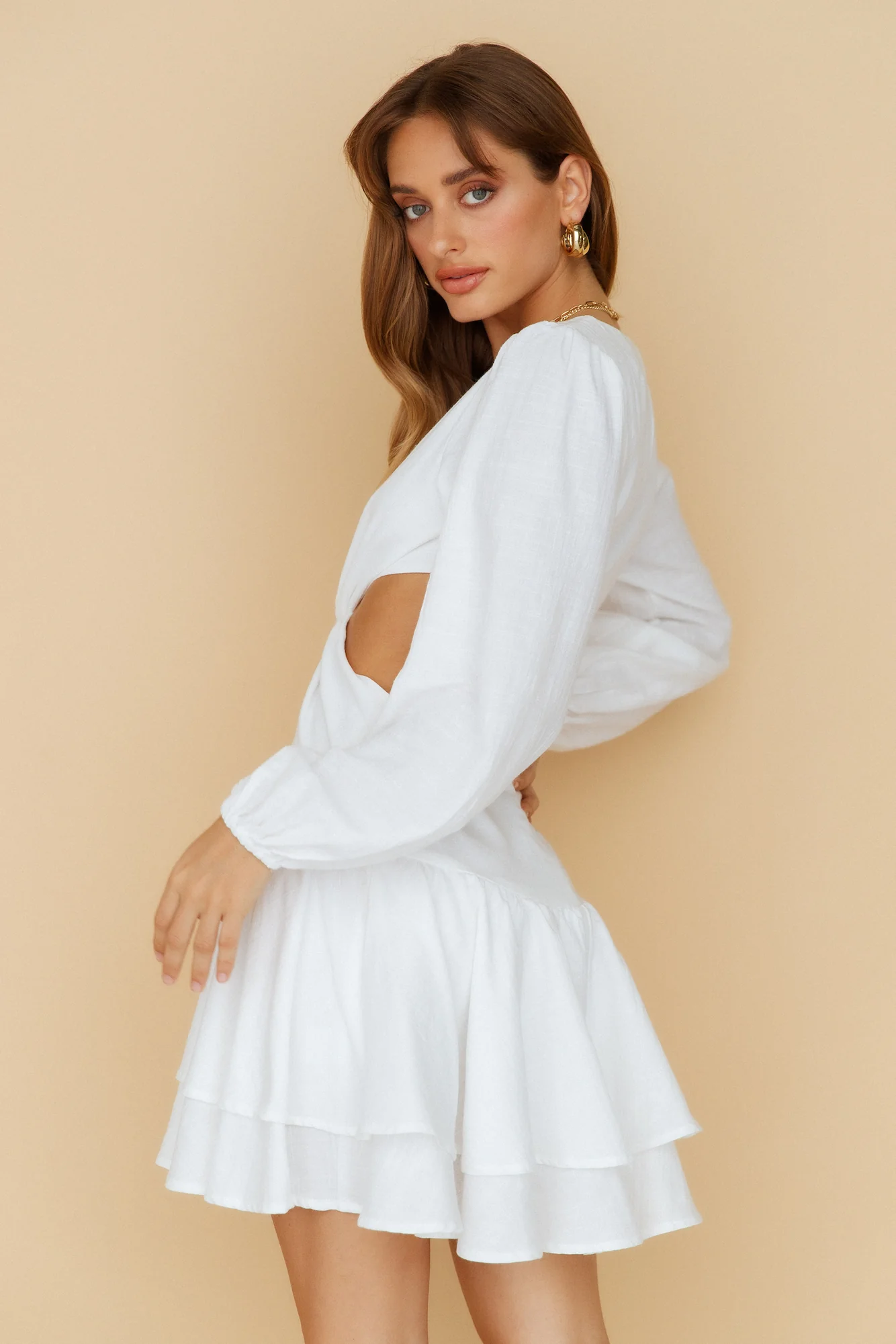 HELLO MOLLY Loving Visions Dress White - luluinthesky