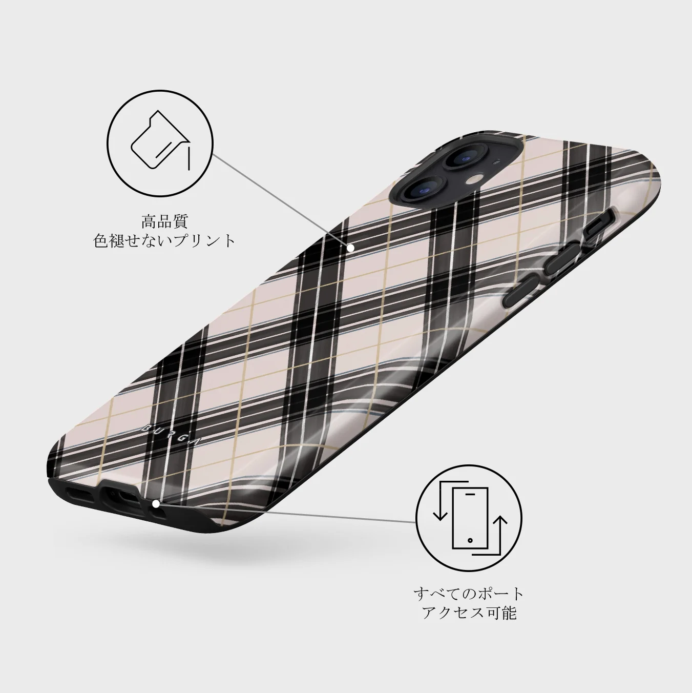 Plaid Please - iPhone 12 Mini ケース