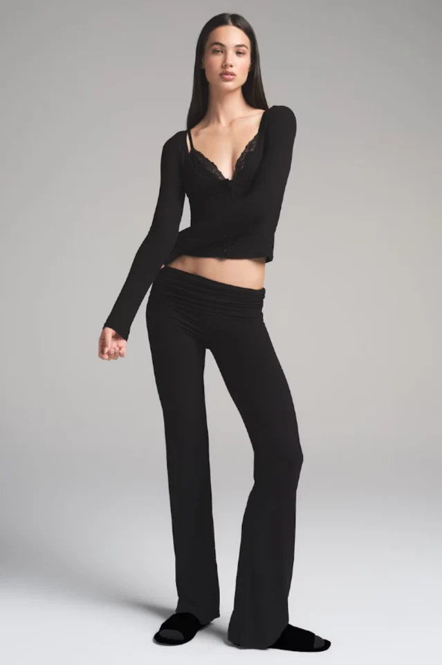 Long Sleeve Top With Bralette