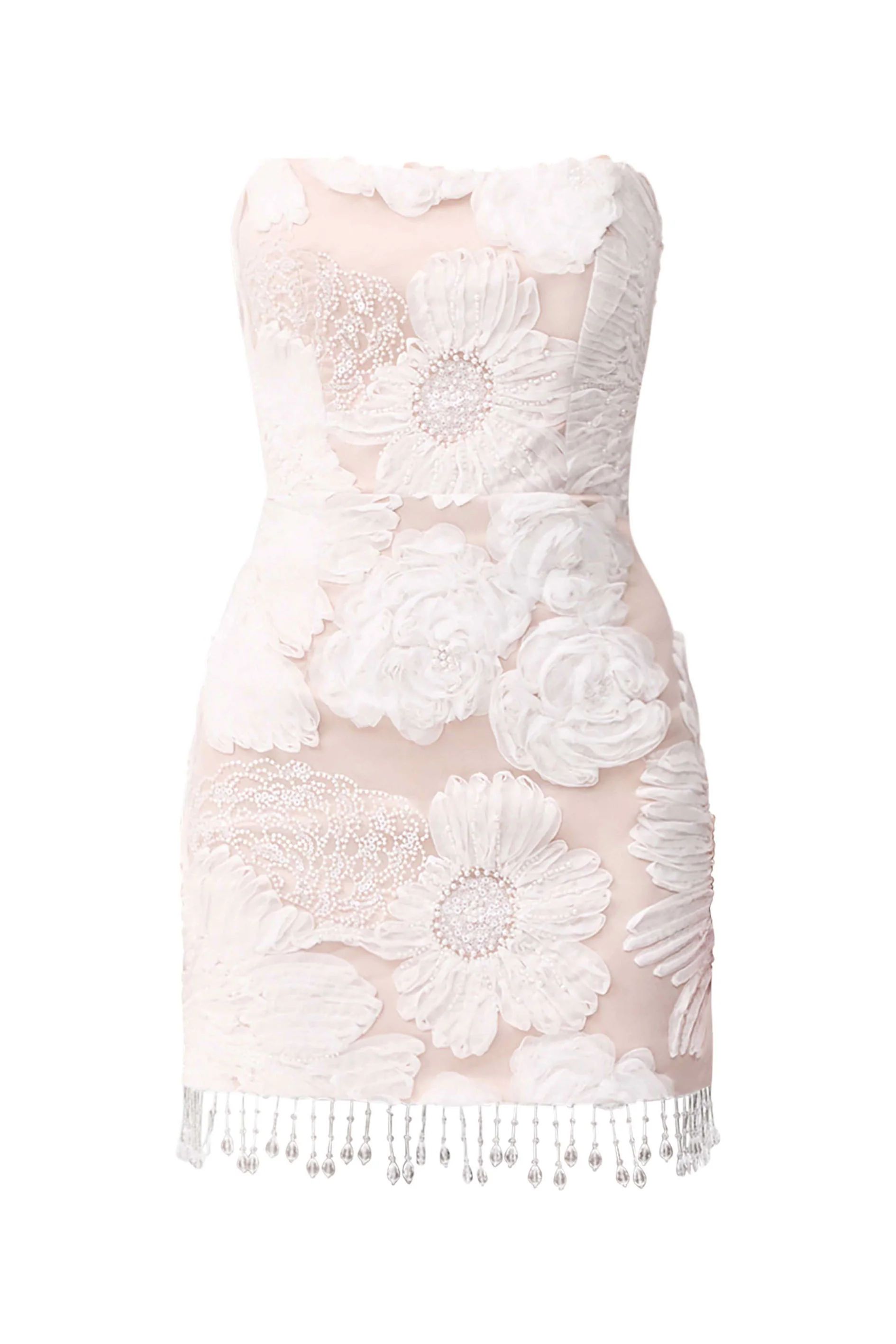 Roxana Strapless Mini Dress in White