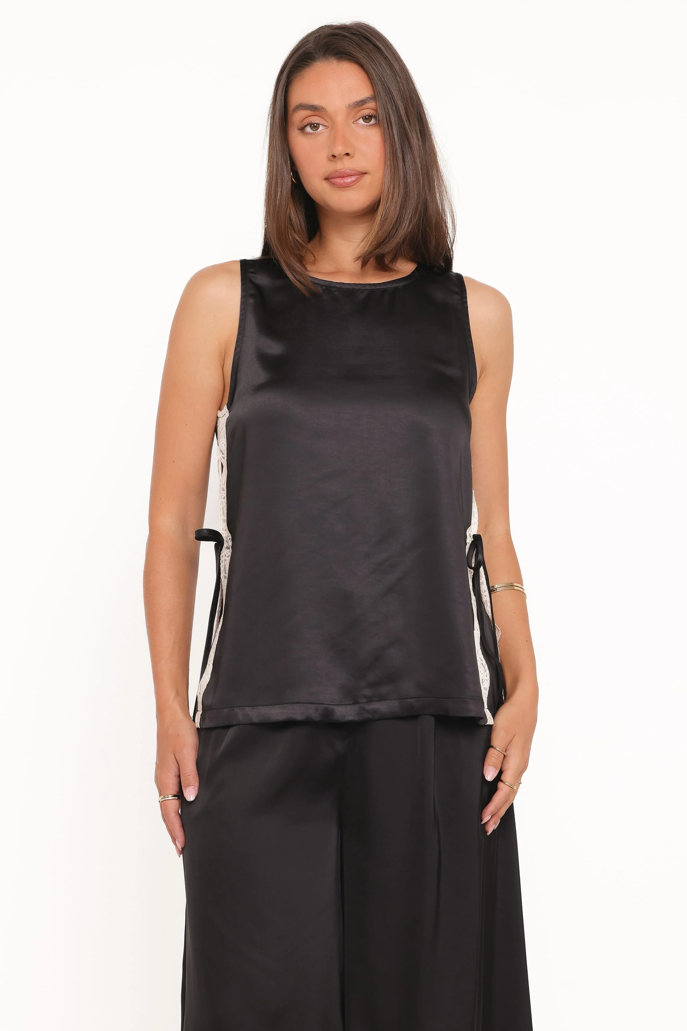 Coleman Side Slit Top - Black