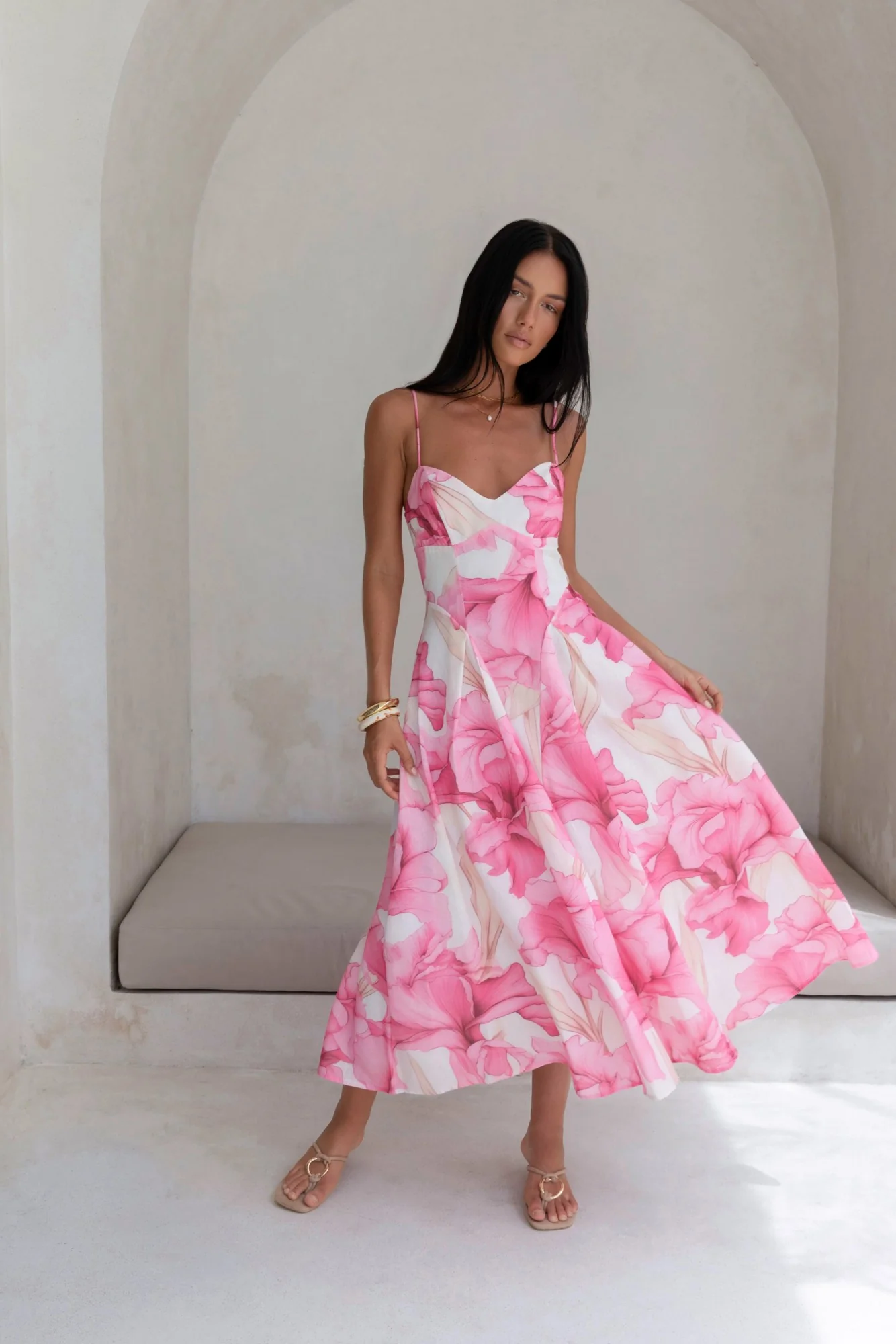 Moments With You Maxi Dress Pink - luluinthesky