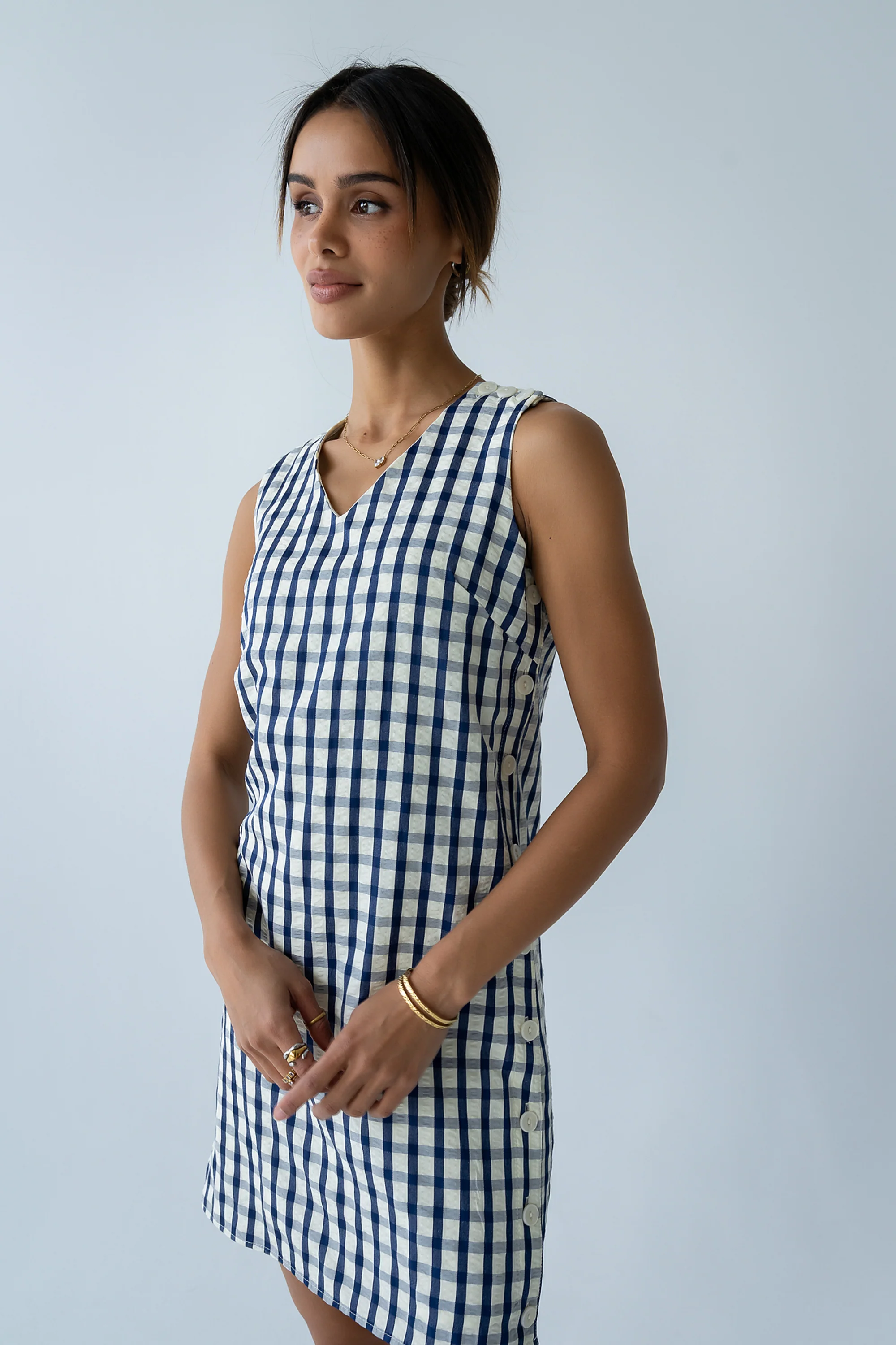 Sue Gingham Mini Dress - FINAL SALE