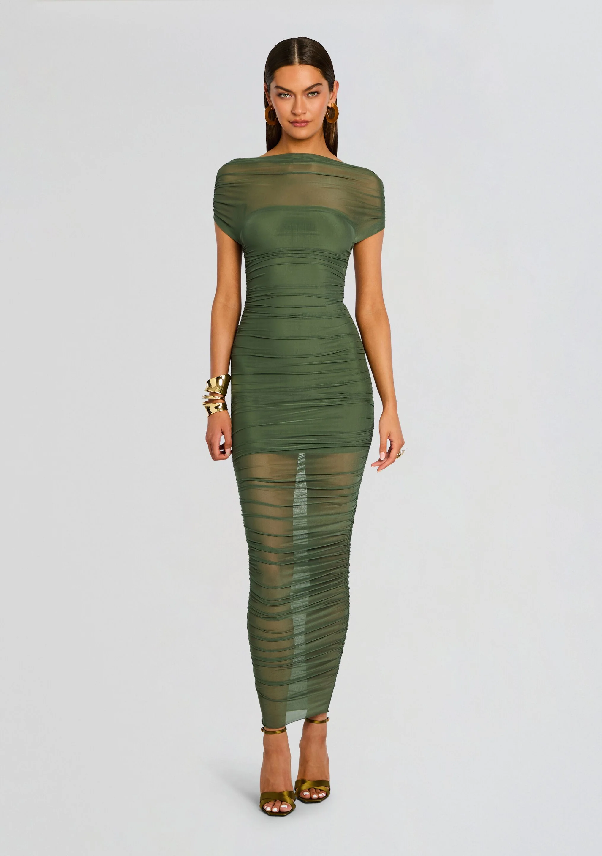Noel Mesh Midi Dress