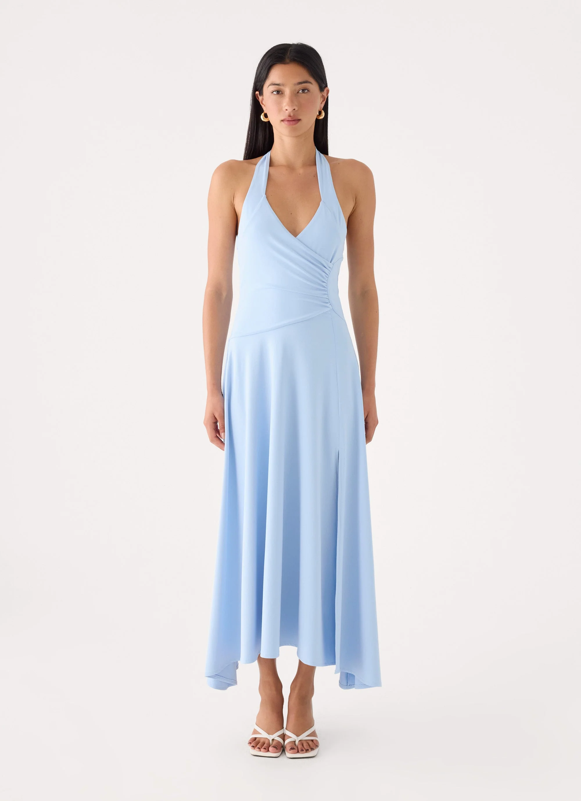 Lenno Midi Dress - Sky Blue