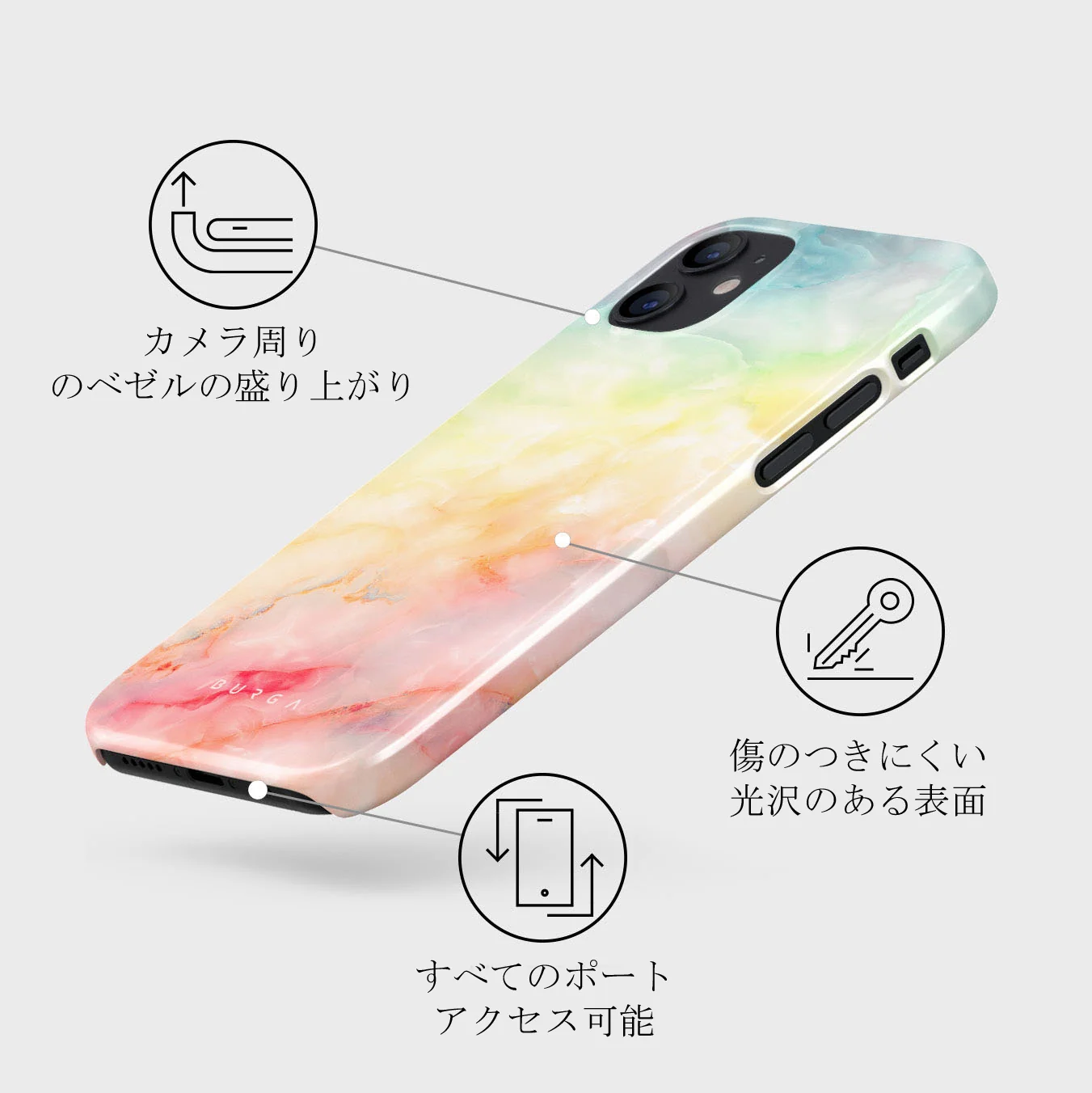 New Flame - Rainbow iPhone 12 Mini ケース