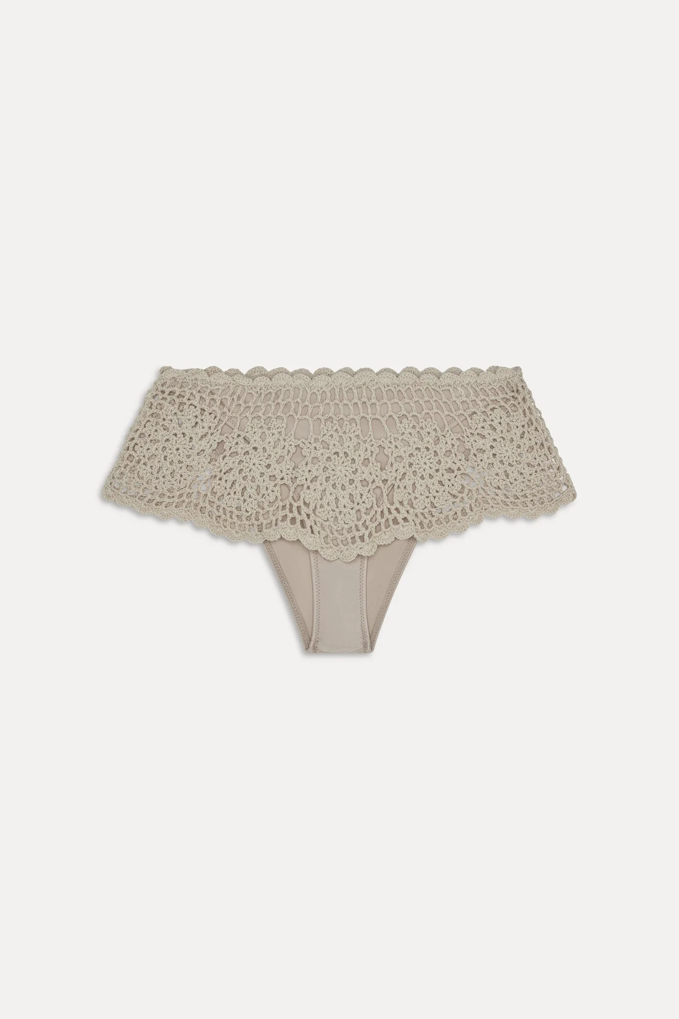 Shelly Crochet Shine Swim Skirt - Birthday Suit