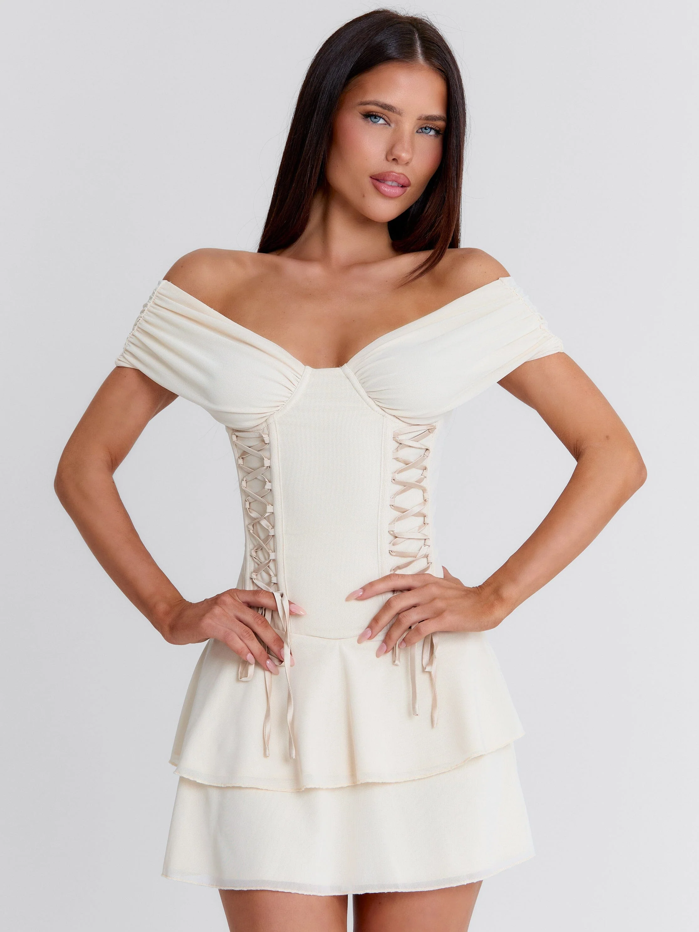 Adalyn Mini Dress Ivory