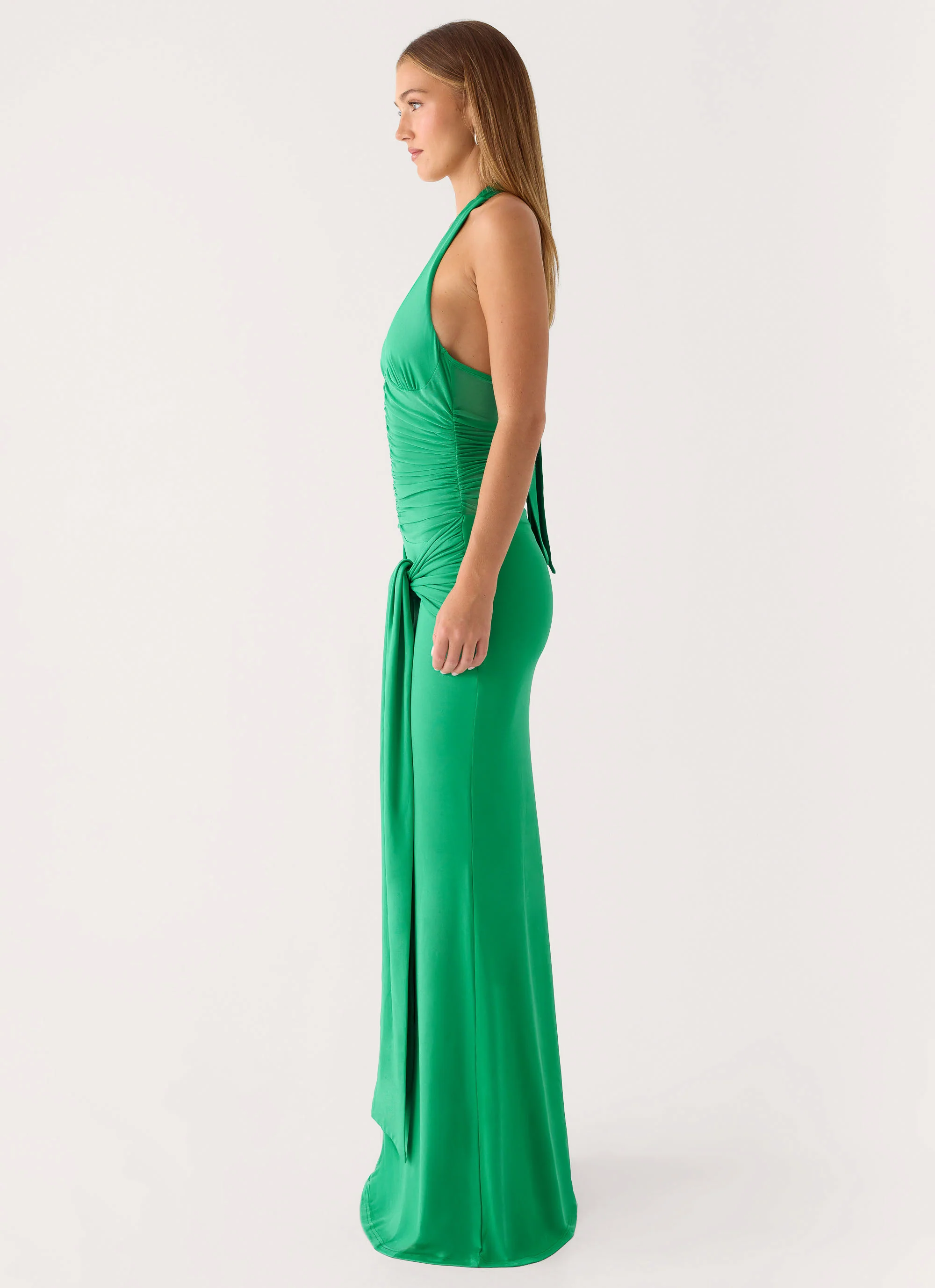 Tylan Halter Maxi Dress - Emerald Green