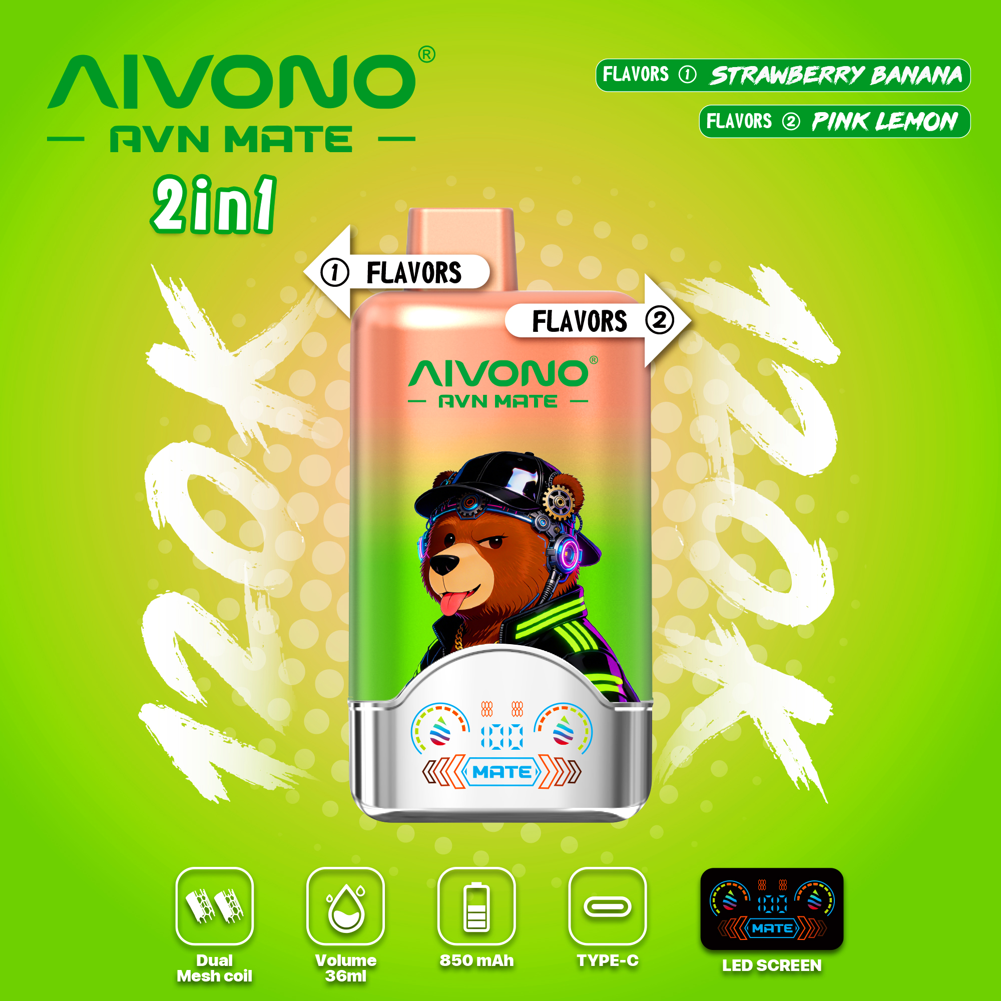 🎉NeuEingetroffen 🎉AIVONO AVN MATE 120000 PUFFS (5 % Nikotingehalt)